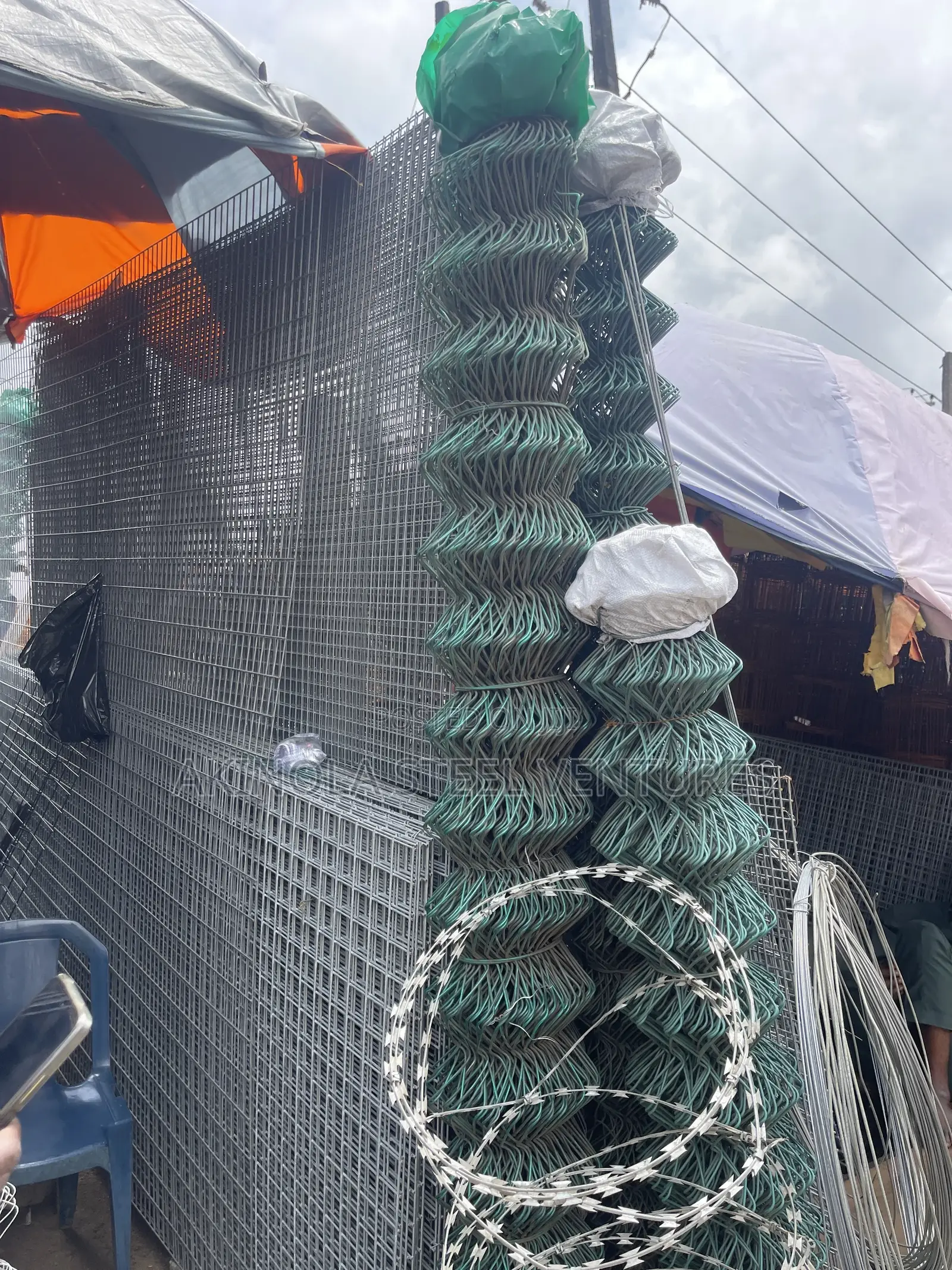 Chain Link Security Coated Wire 6ft by 10 Meters Long