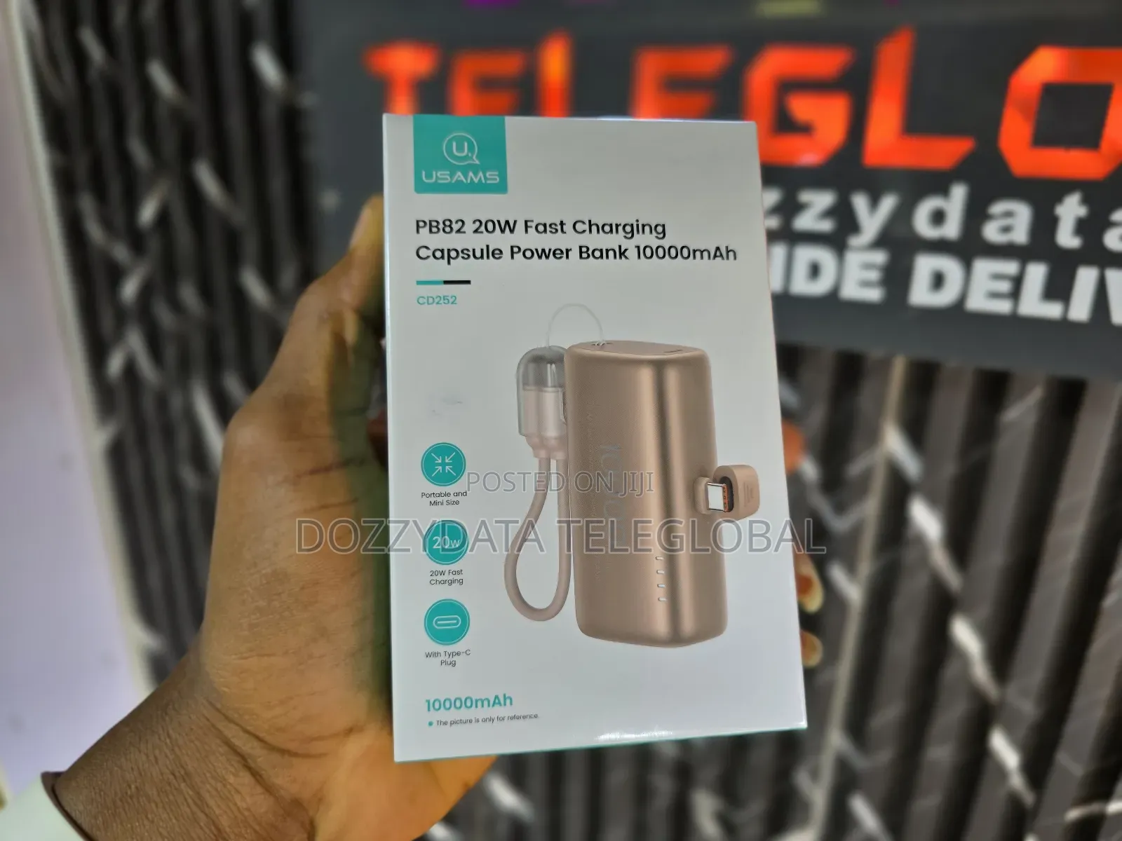 Usams Pb82 20w Fast Charging Capsule Powerbank 10000mah