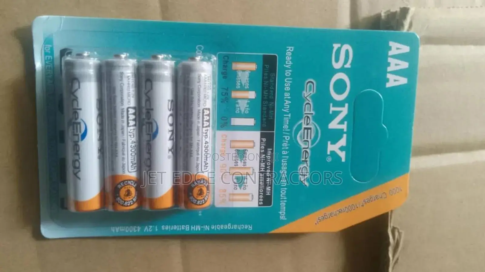 Aaa Sony Rechargeable Battery