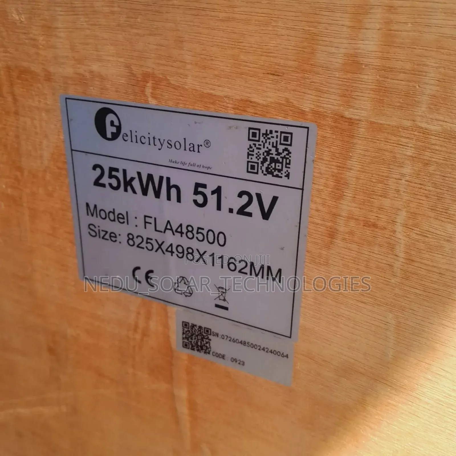 25kwh Felicity Lithium Ion Battery