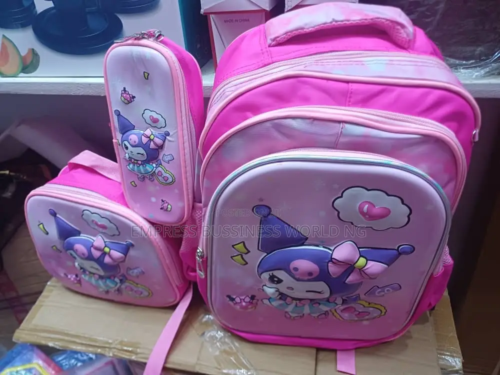Children’S 3 in 1 Cartoon Characters School Bag