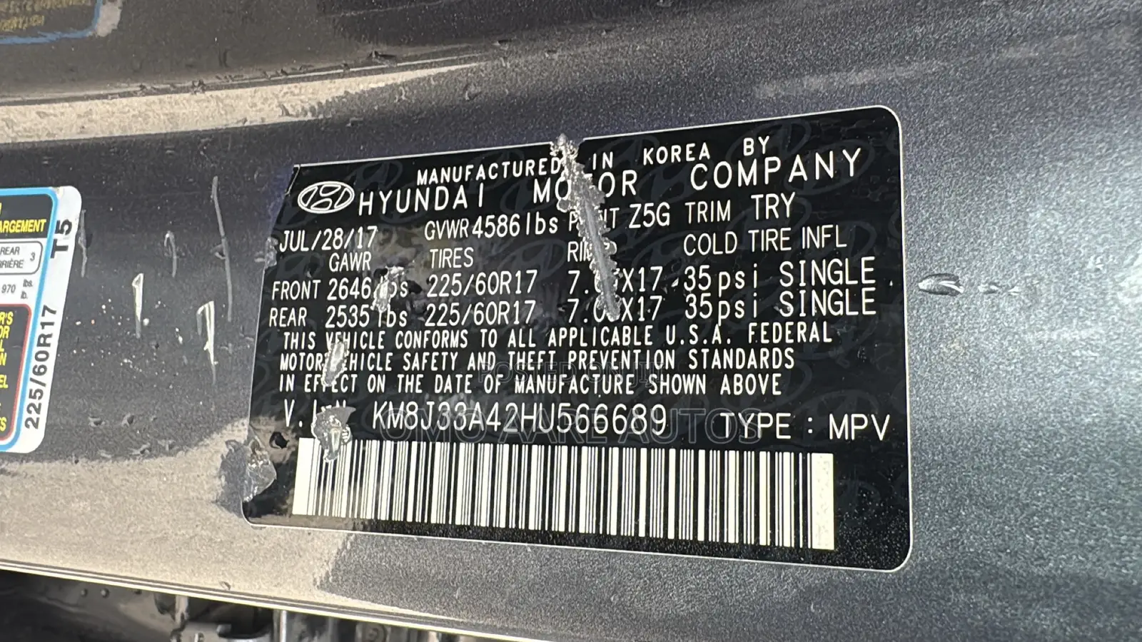 Hyundai Tucson SE FWD 2018 Gray