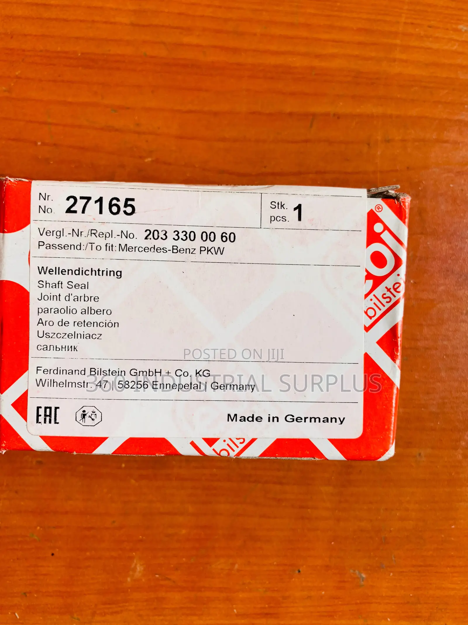 Genuine Febi Bilstein 27165 Abs Sensor Ring