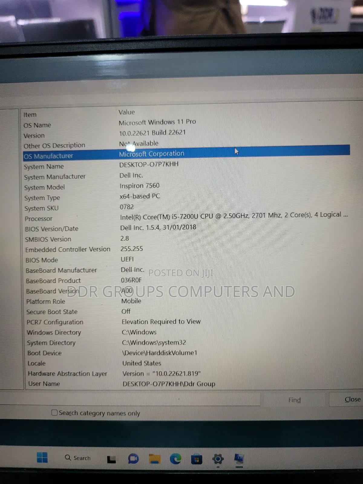 Laptop Dell Inspiron 7566 16GB Intel Core I5 SSD 256GB