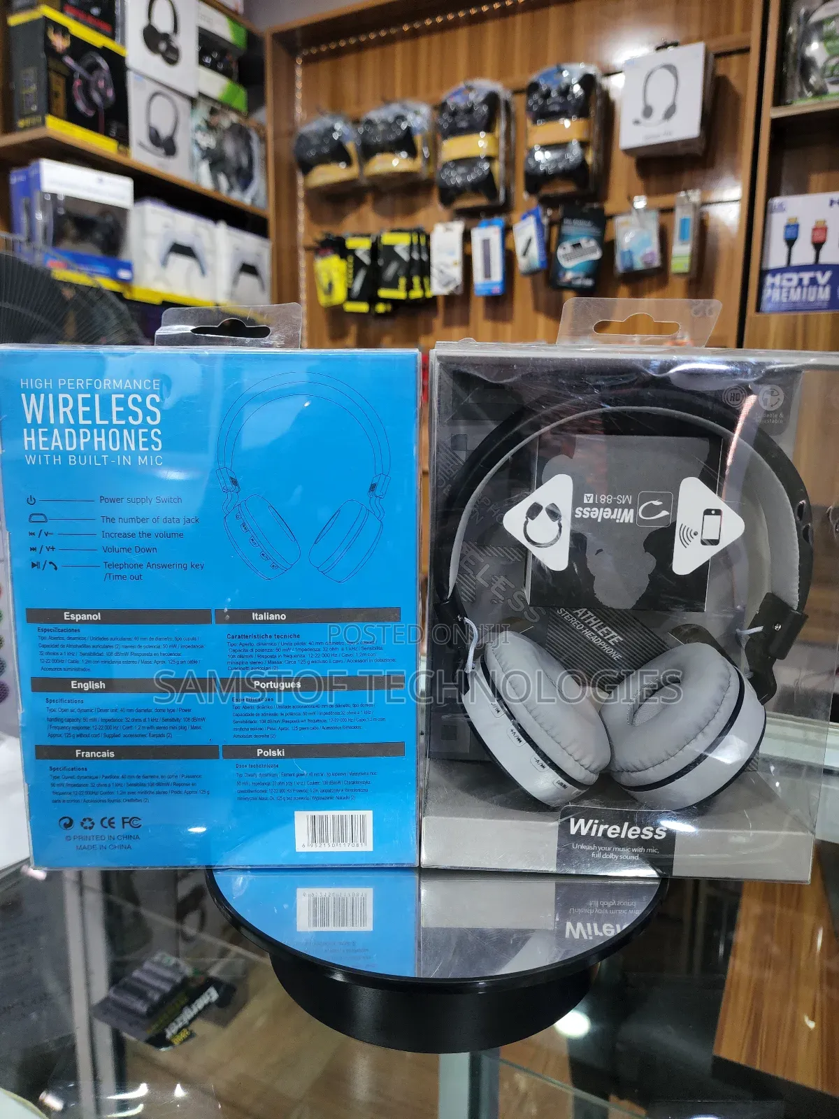 Ms 881a High Performance Wireless Headphone With Built In Mic