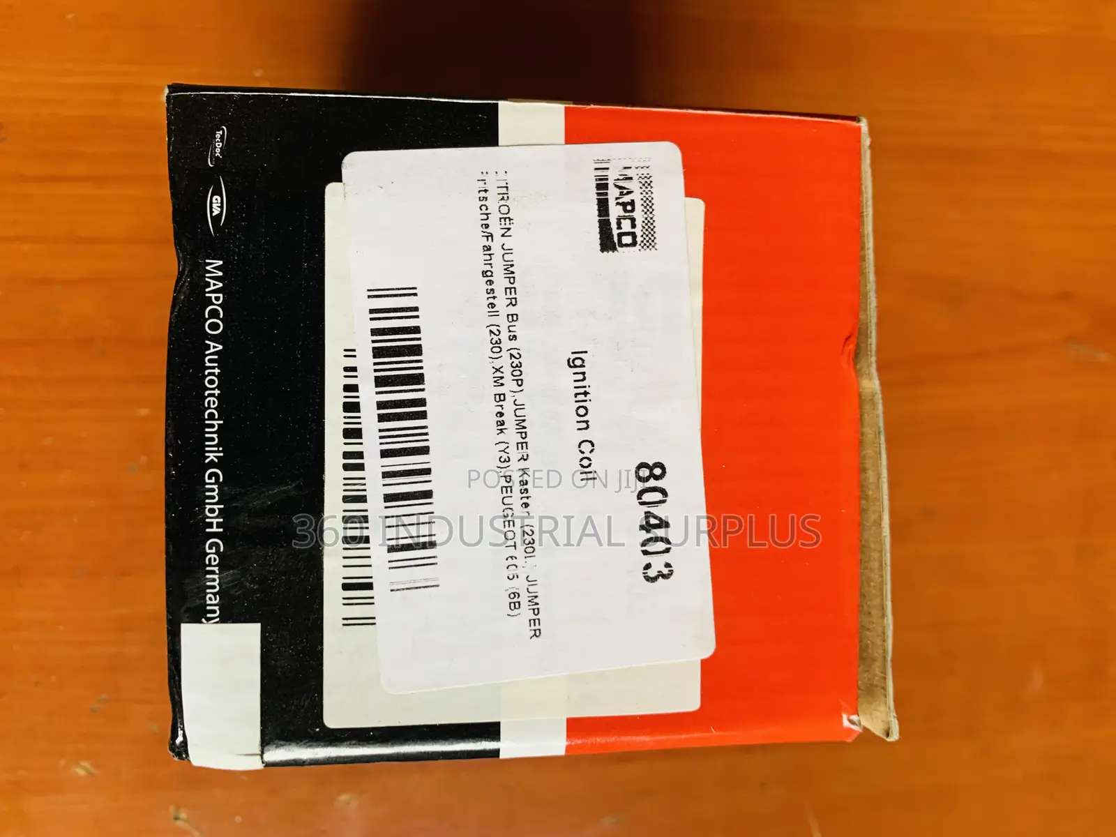 Original Mapco Ignition Coil 80403 for Peugeot Citroen