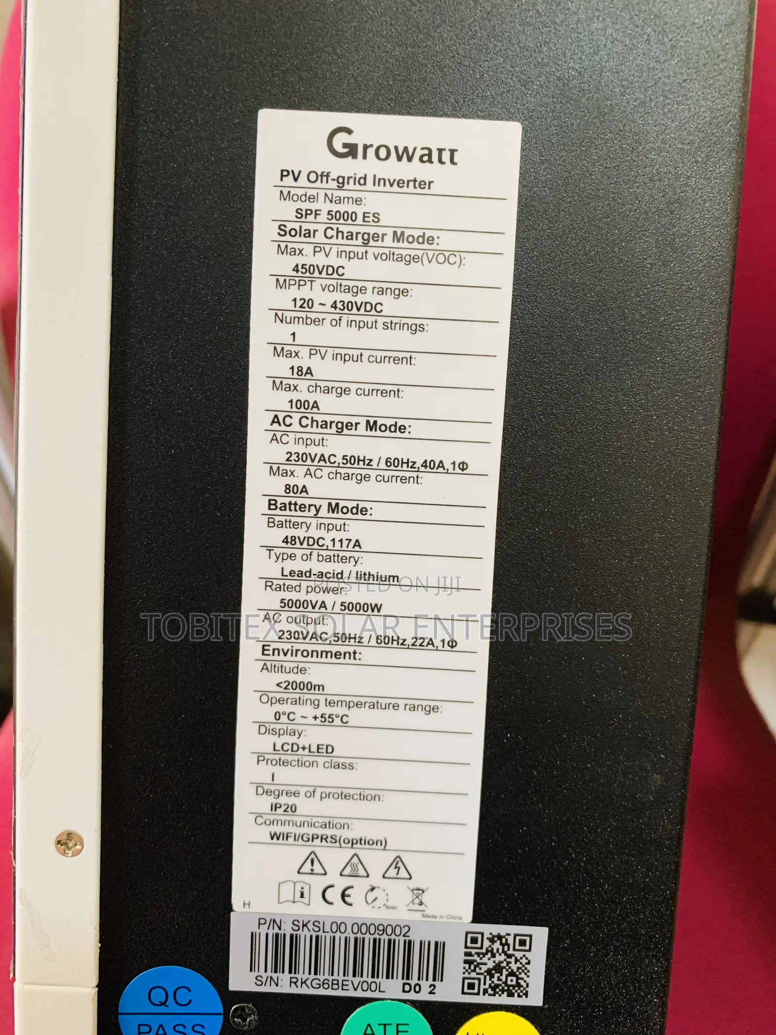 5kva Growatt Solar Inverter