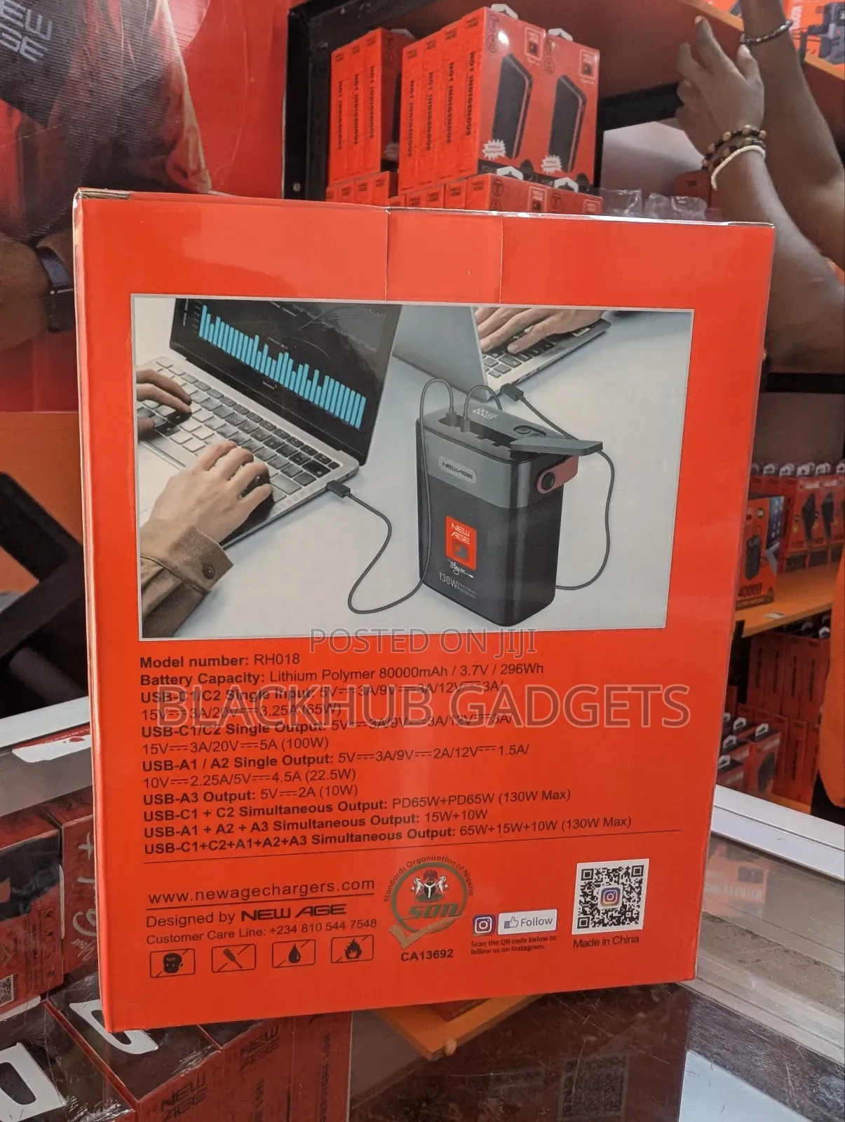 New Age Laptop Power Bank 40000mah 65w
