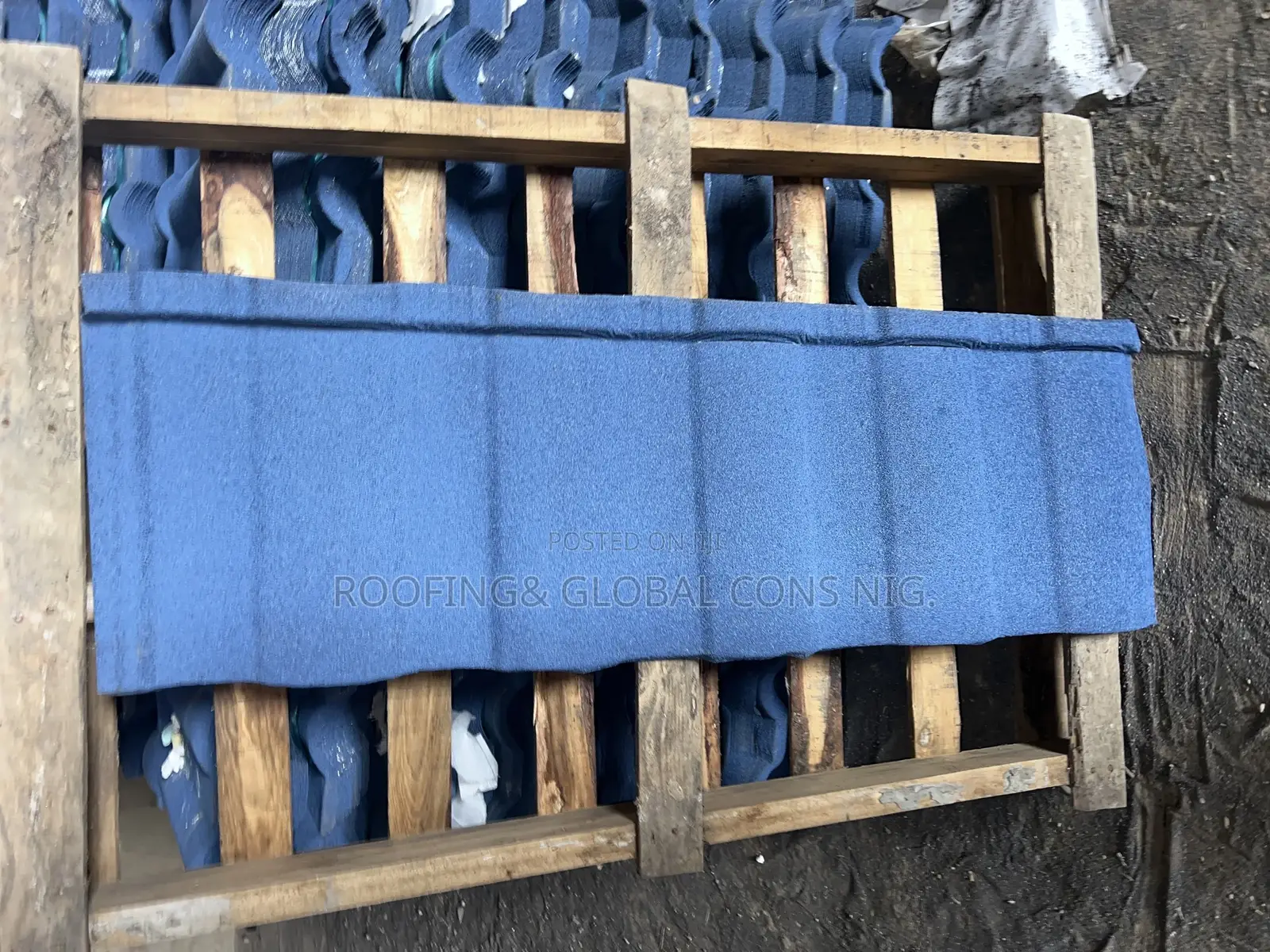 Blue Roman Stone Coated Roofing Sheet