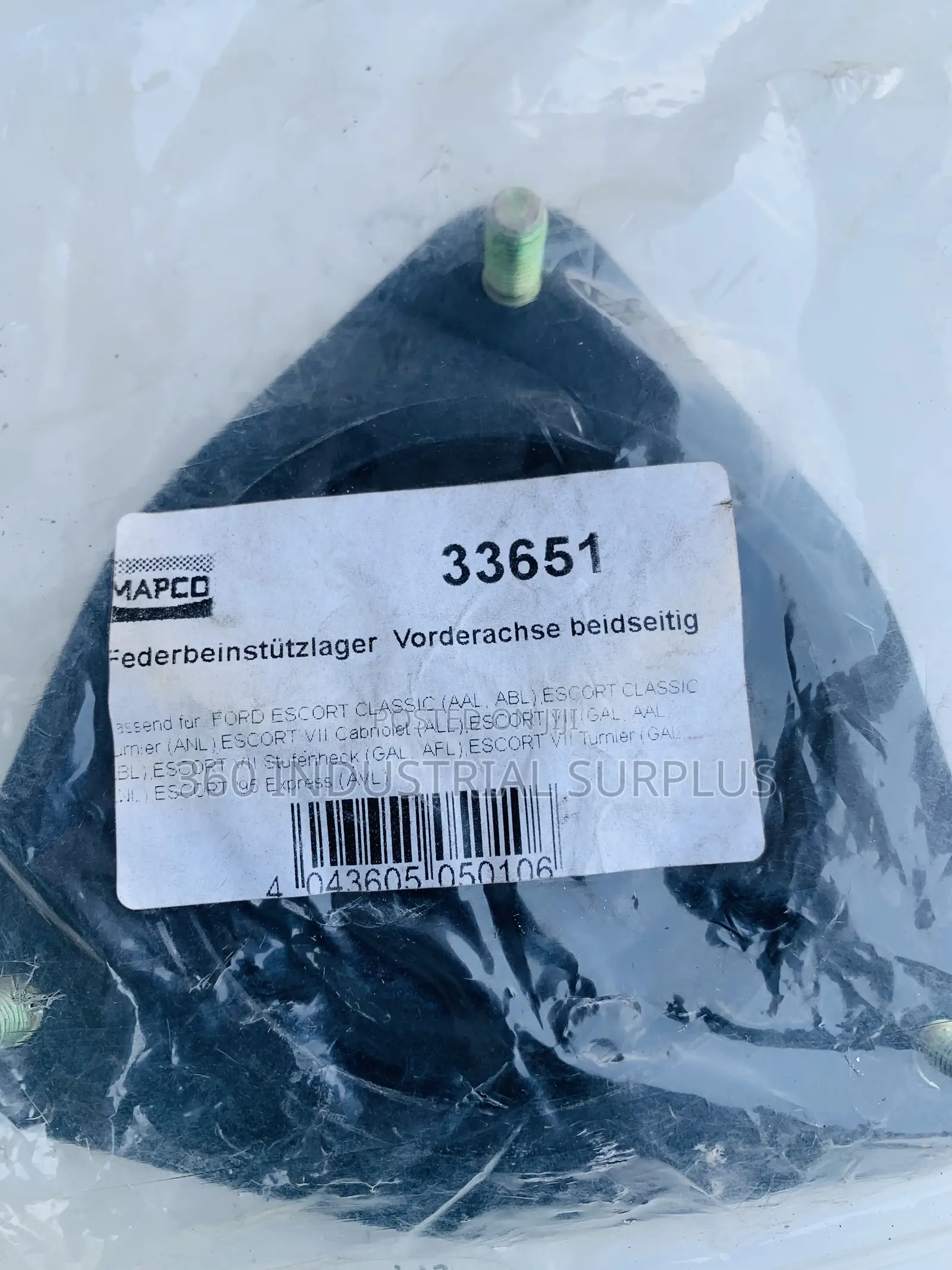 Genuine Mapco 33651 Top Strut Mount