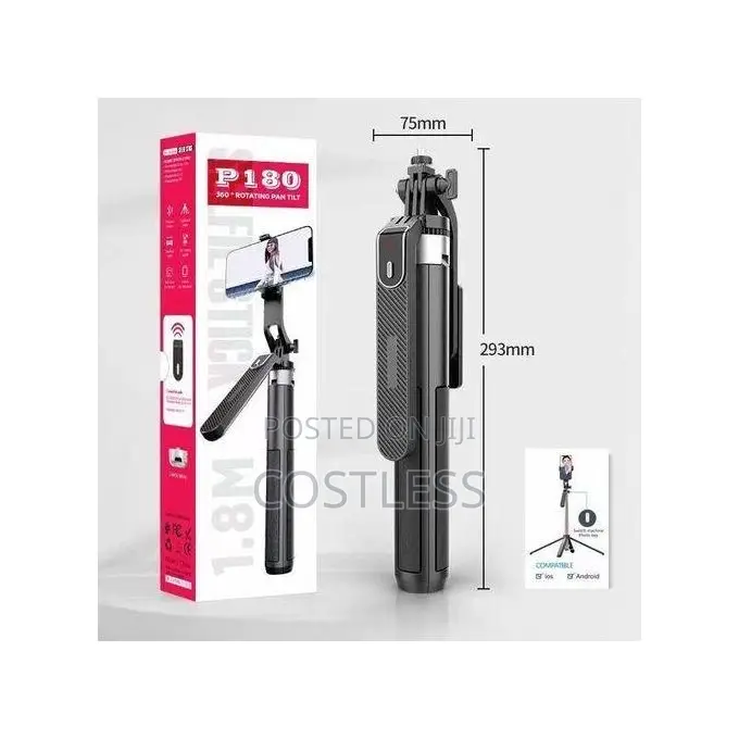 Selfie Stick 360 Degree Rotating E Control Sie Sticks Live Stand