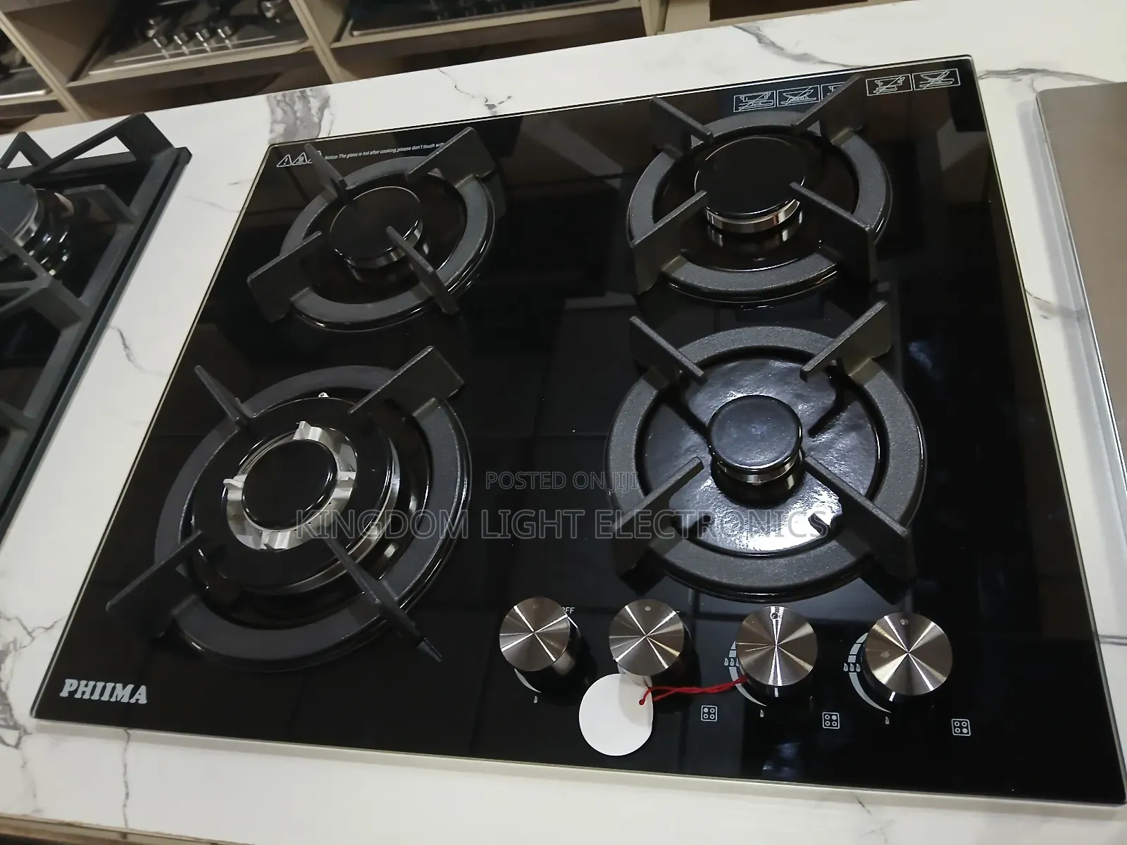 Phima Luxury Inbuilt 4 Burners Gas Cooker 100% Copper