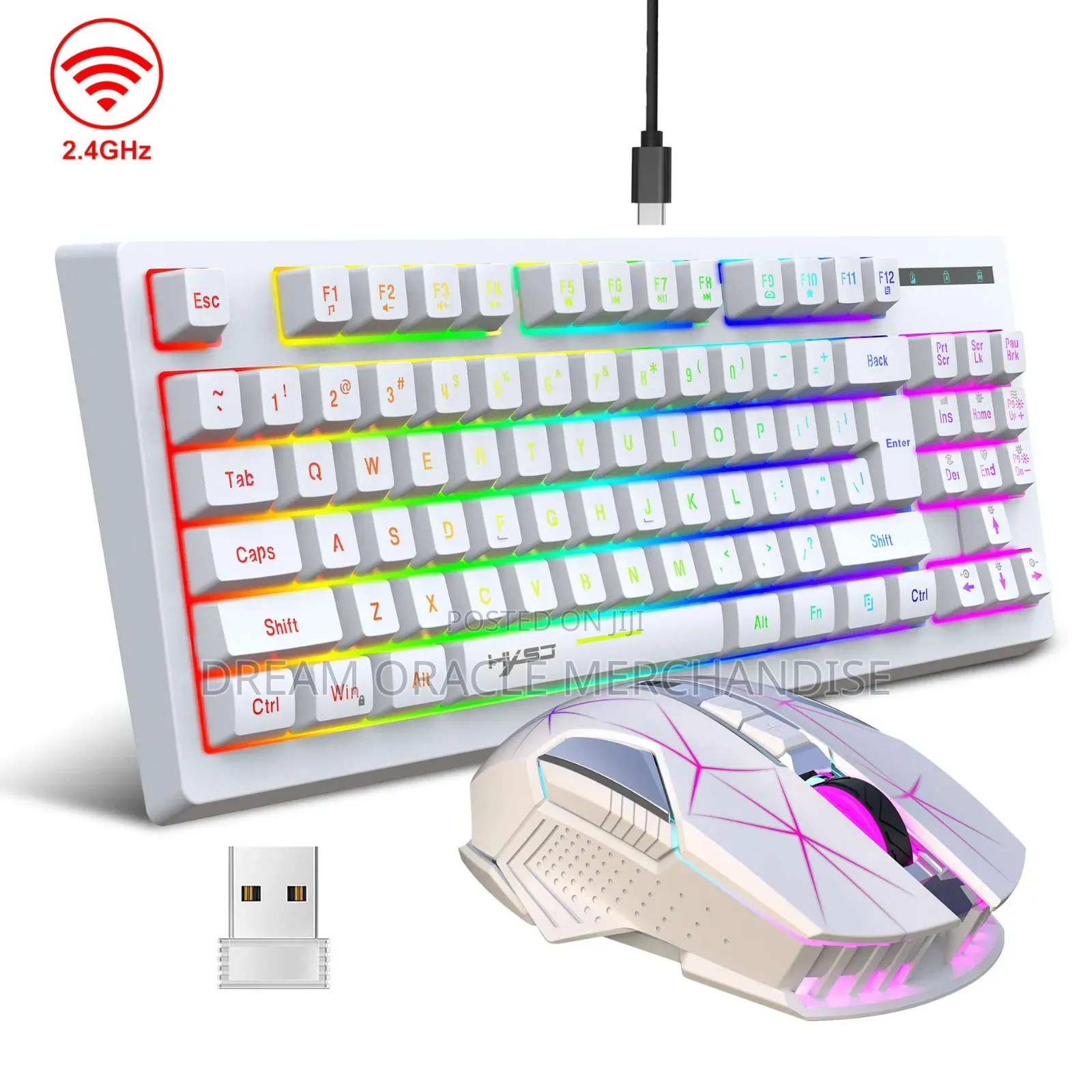 Wireless RGB Gaming Keyboard Mouse