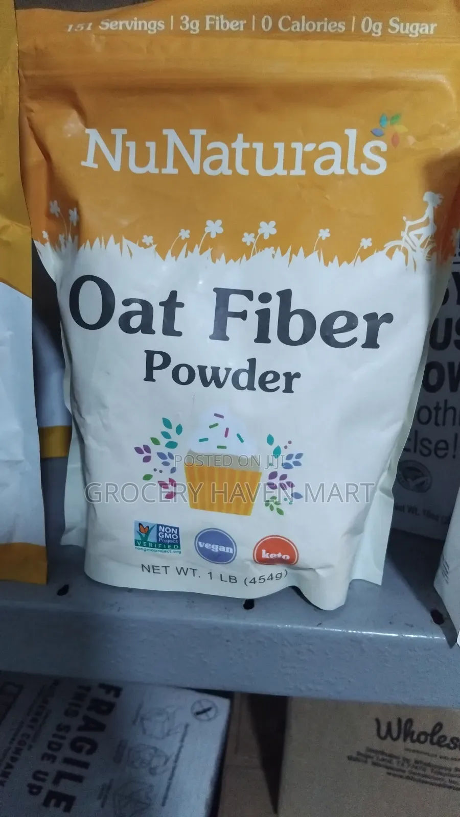 Nu Naturals Oat Fiber Powder 454g