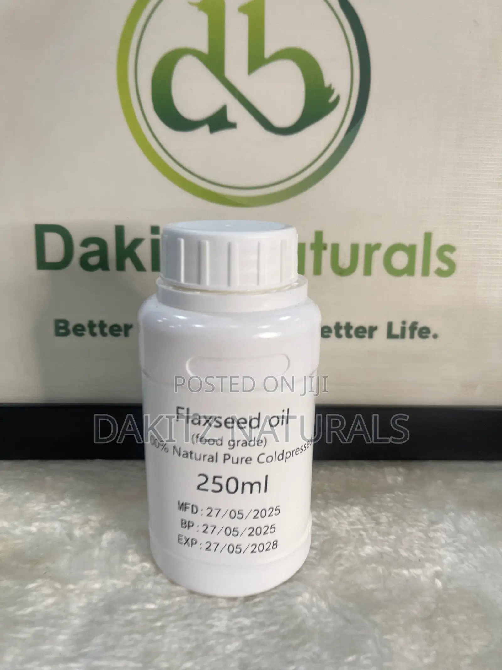 Edible Flaxseed Oil 250ml (Linseed Oil Food Grade)