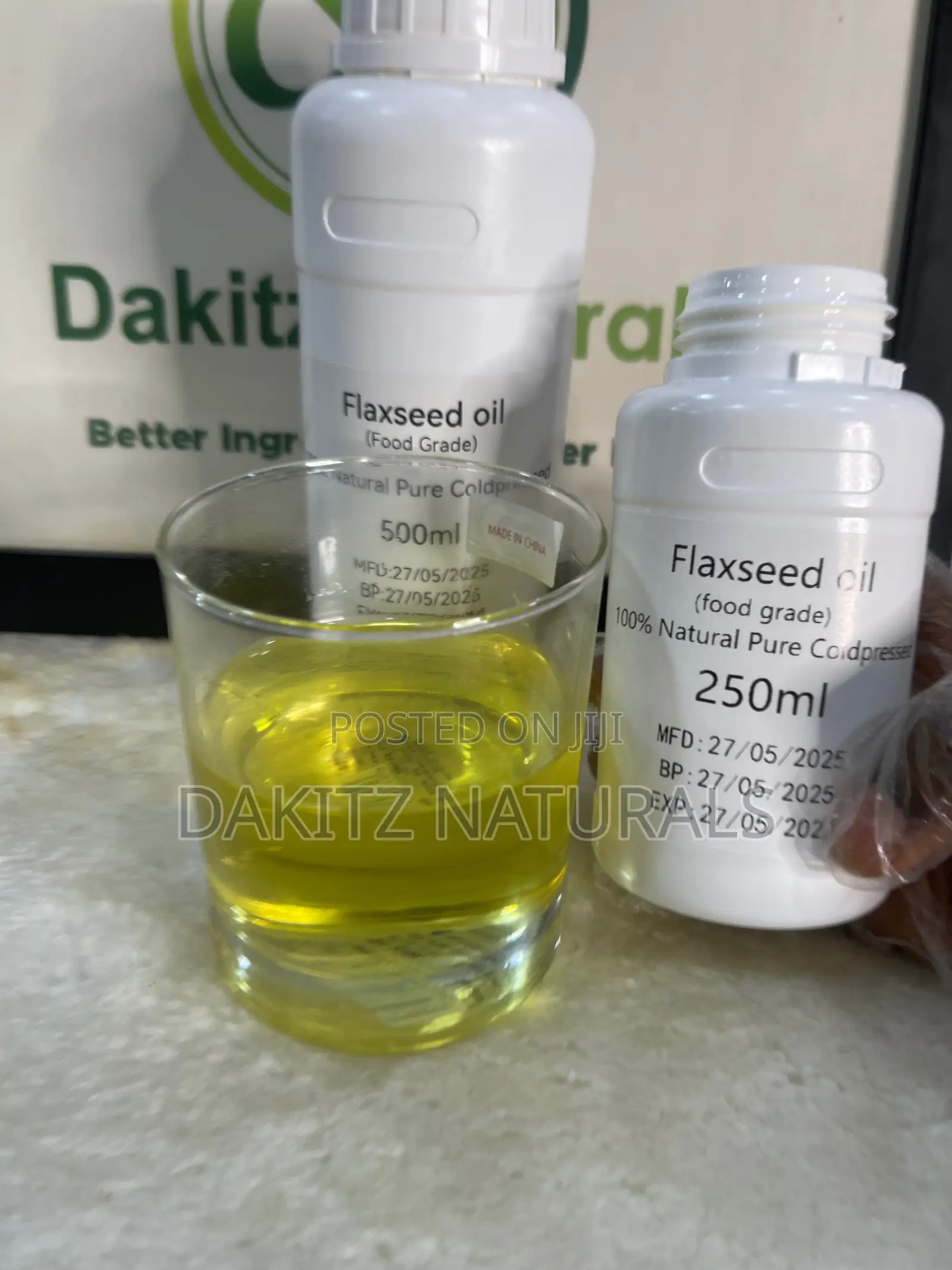 Edible Flaxseed Oil 250ml (Linseed Oil Food Grade)