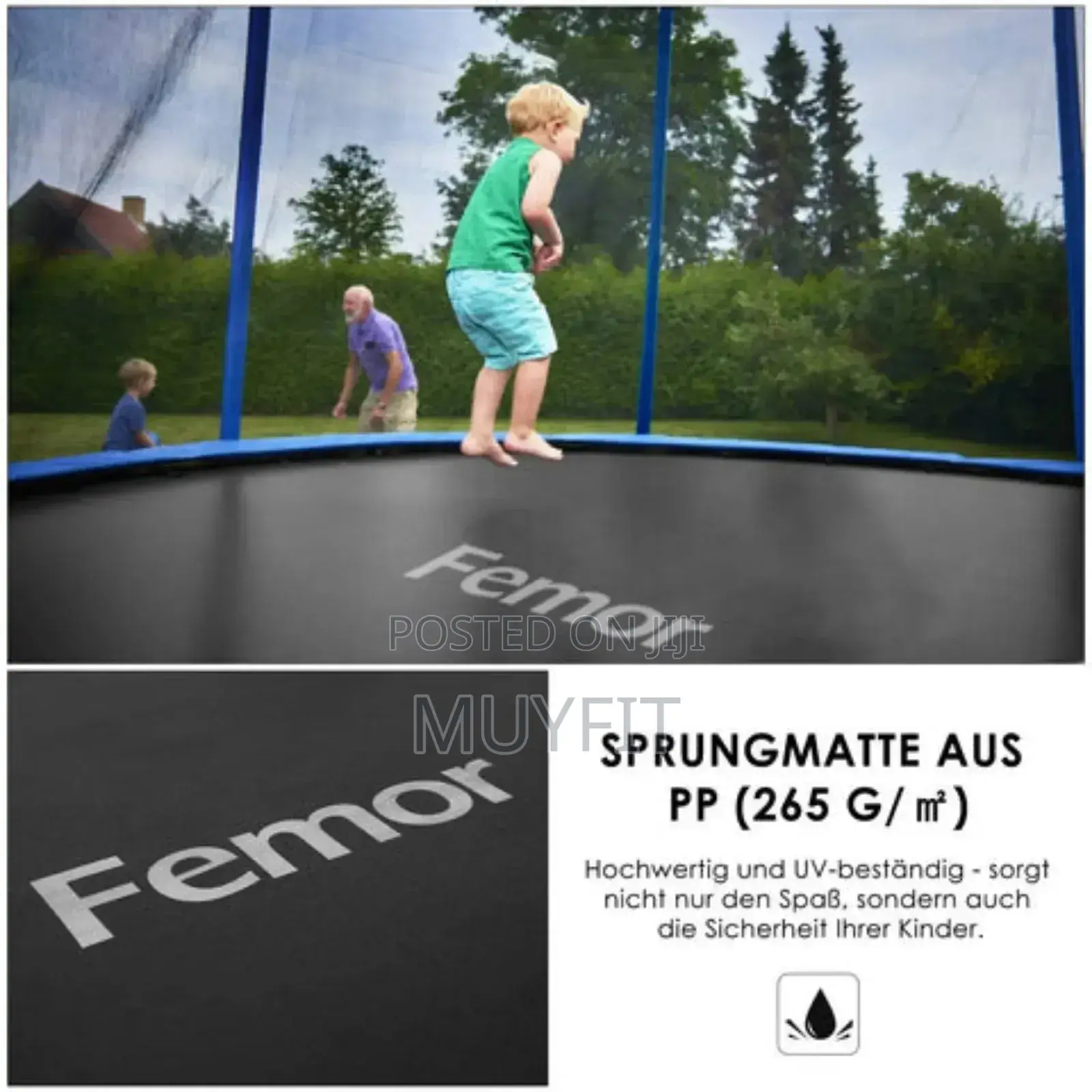 Trampoline With Ladder