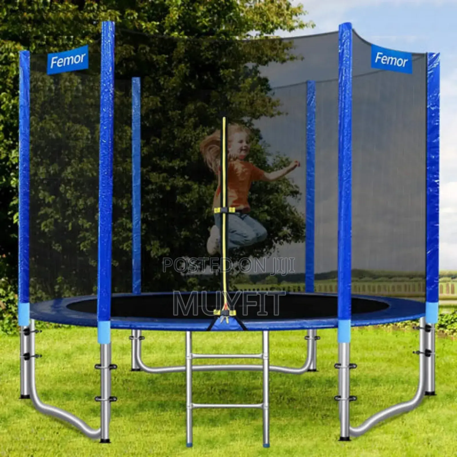 Trampoline With Ladder