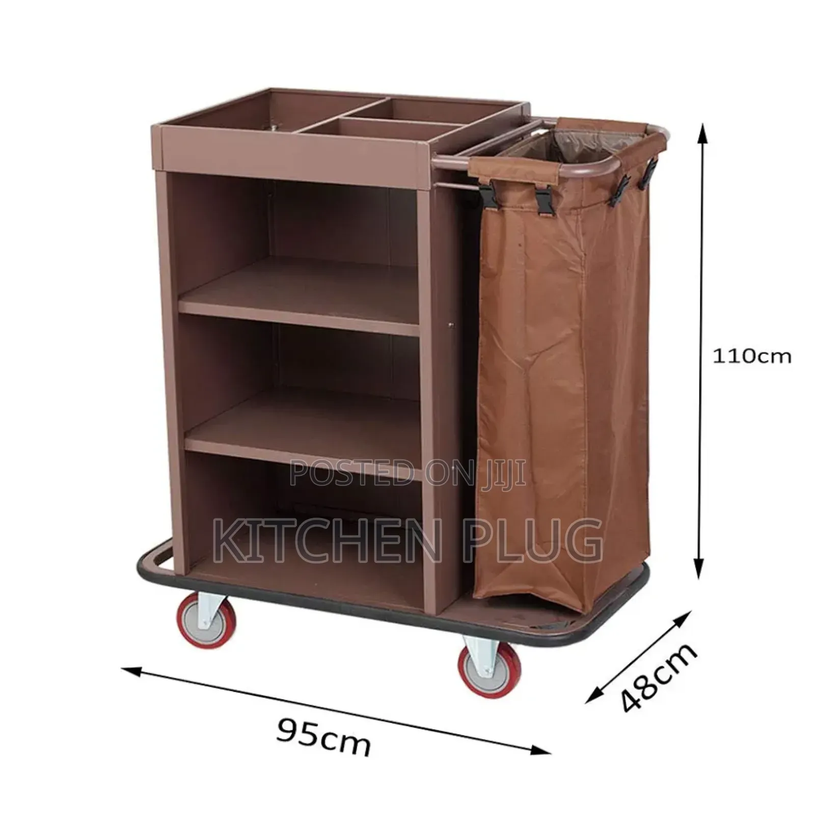 Trolley for Room Service With Single Removable Bag
