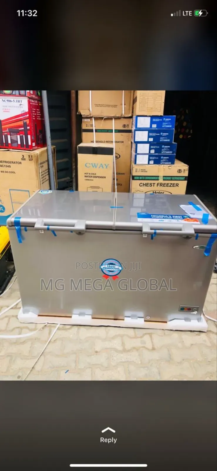 Haier Thermocool Double Door Chest Inverter Freezer