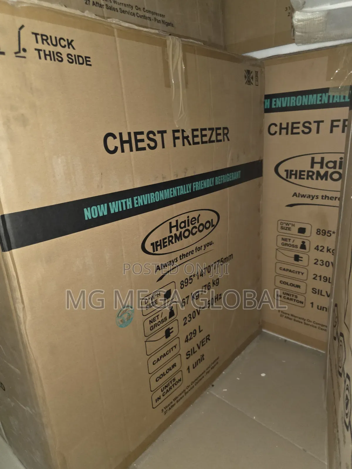 Haier Thermocool Double Door Chest Inverter Freezer