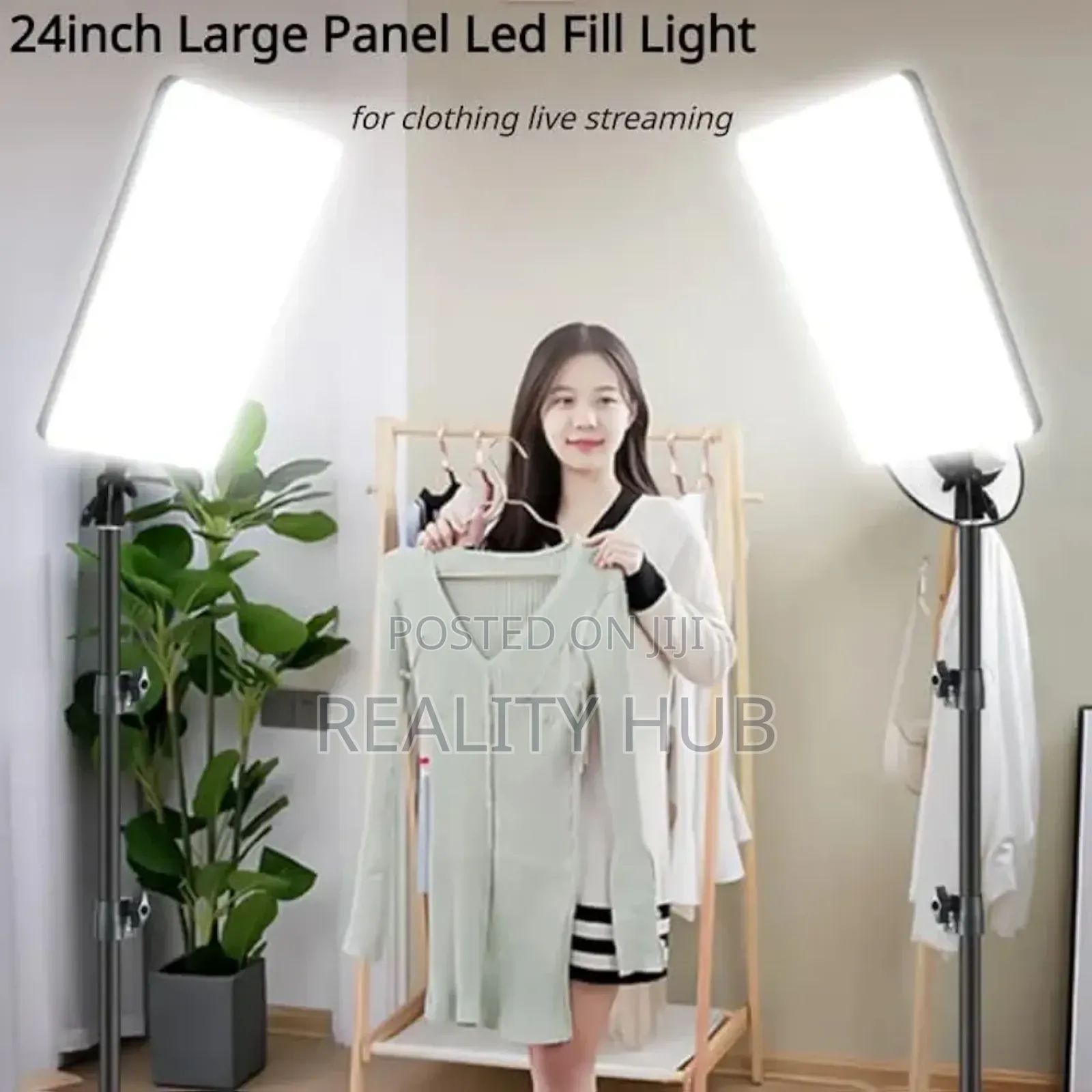 Large 24 Inch Big Led Video Light With Remote for Live Streaming Light