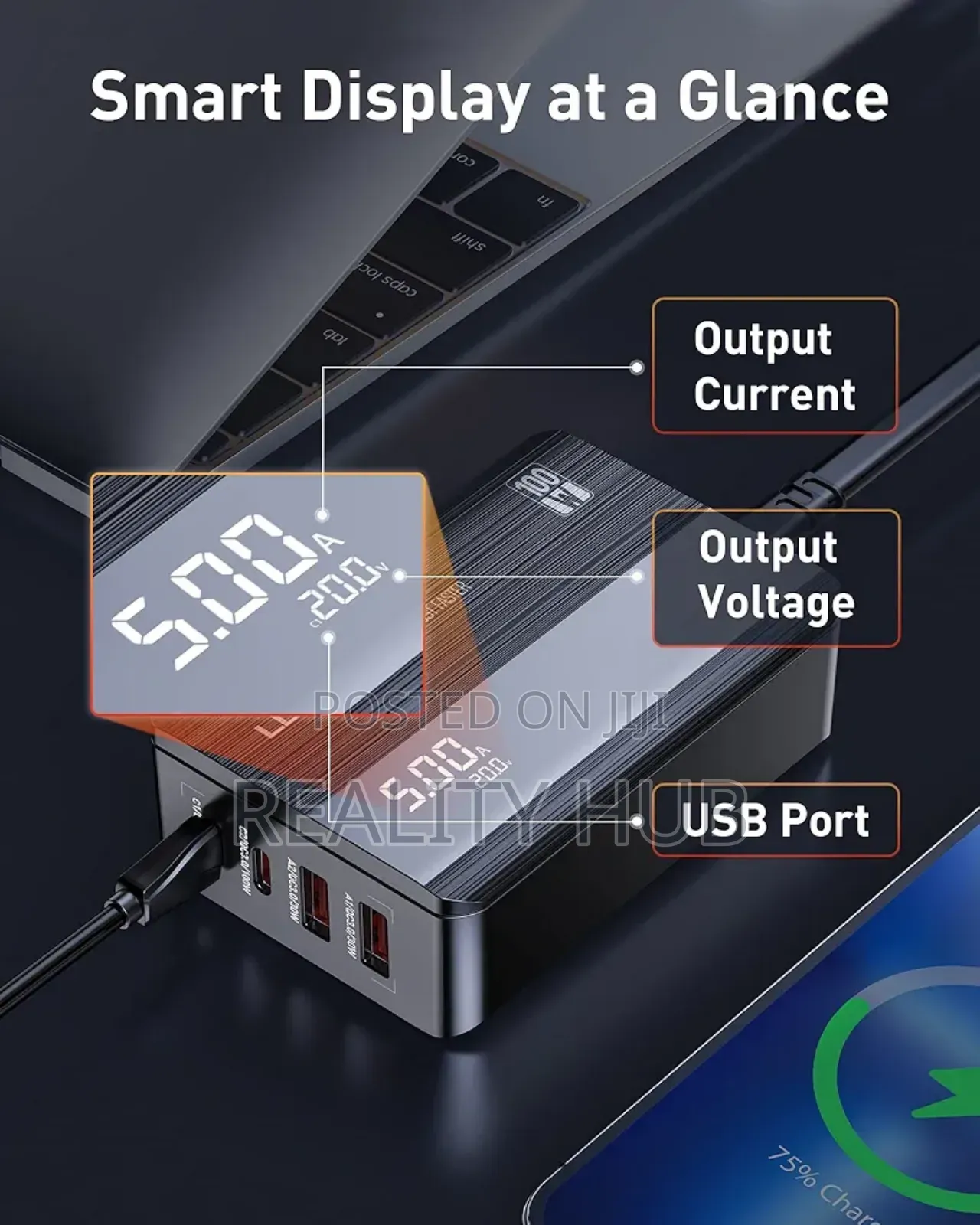 Ldnio Usb C Charger 100w 4-Port Gan Fast Desktop Charger Usb C Power