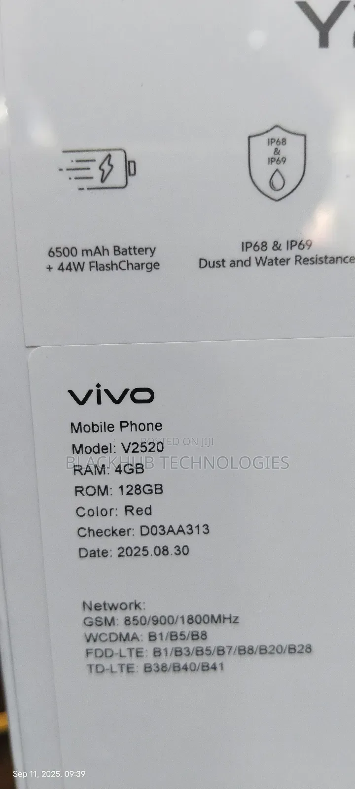 New Vivo Y21 128 GB Red