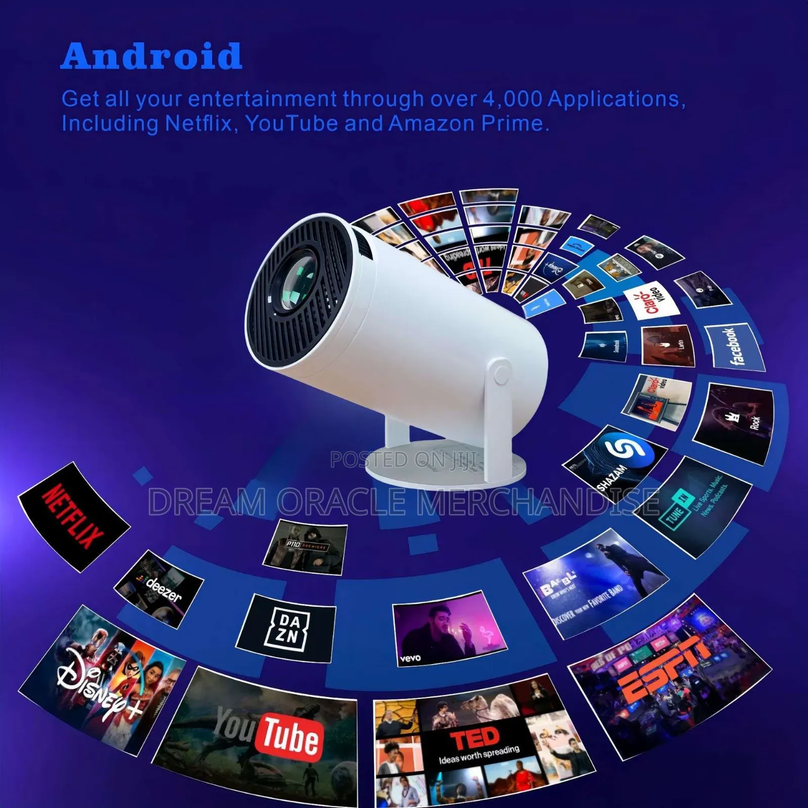Hy300 Plus Smart Andriod Projector