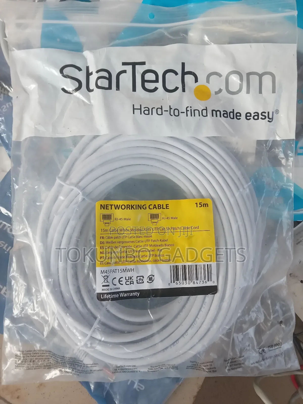 Startech.Com 15m Cat5e White Molded Rj45 Utp Cat 5e Patch Cable