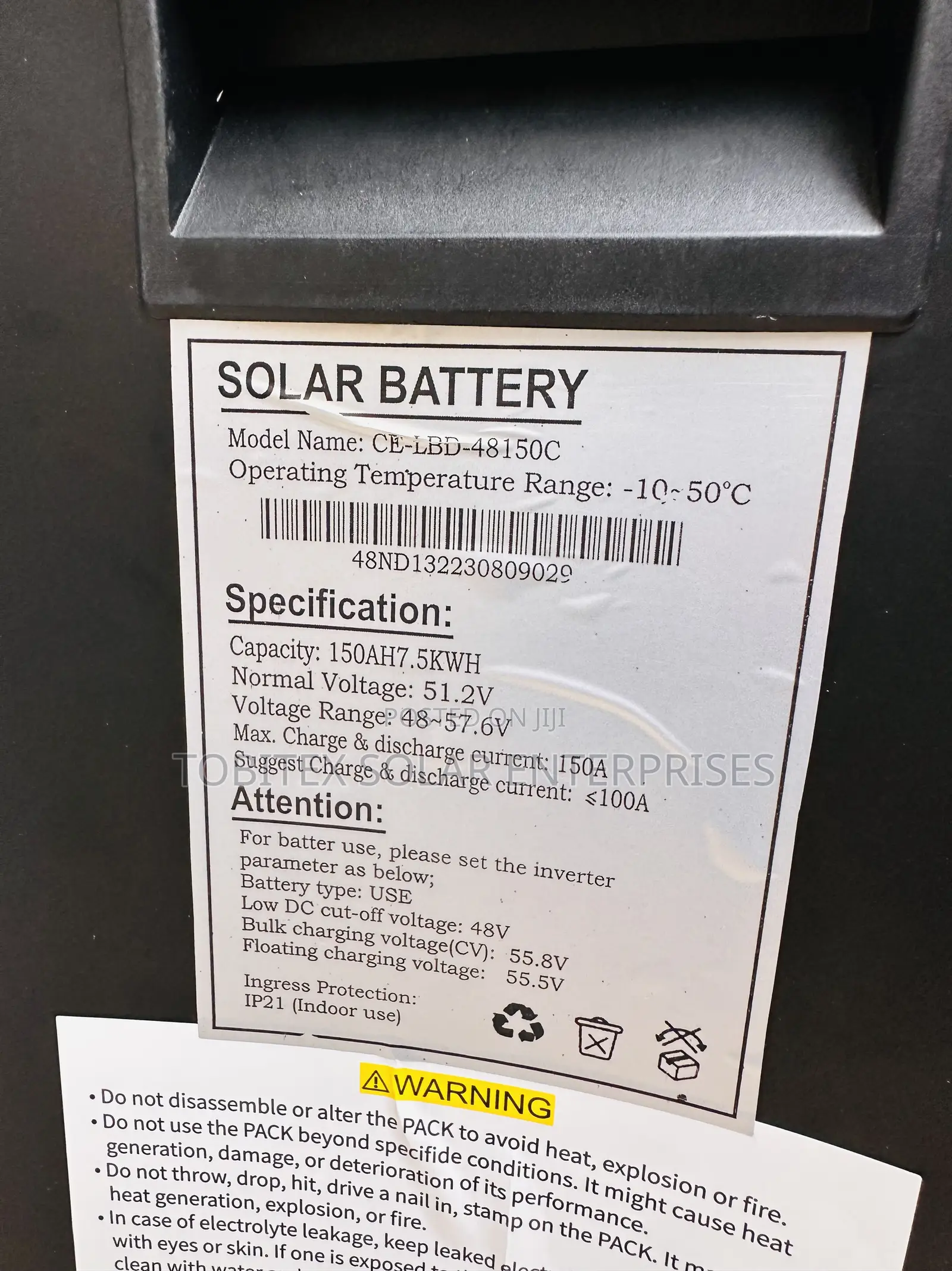 5kwh Foresolar Lithium Ion Batteries 51.2v