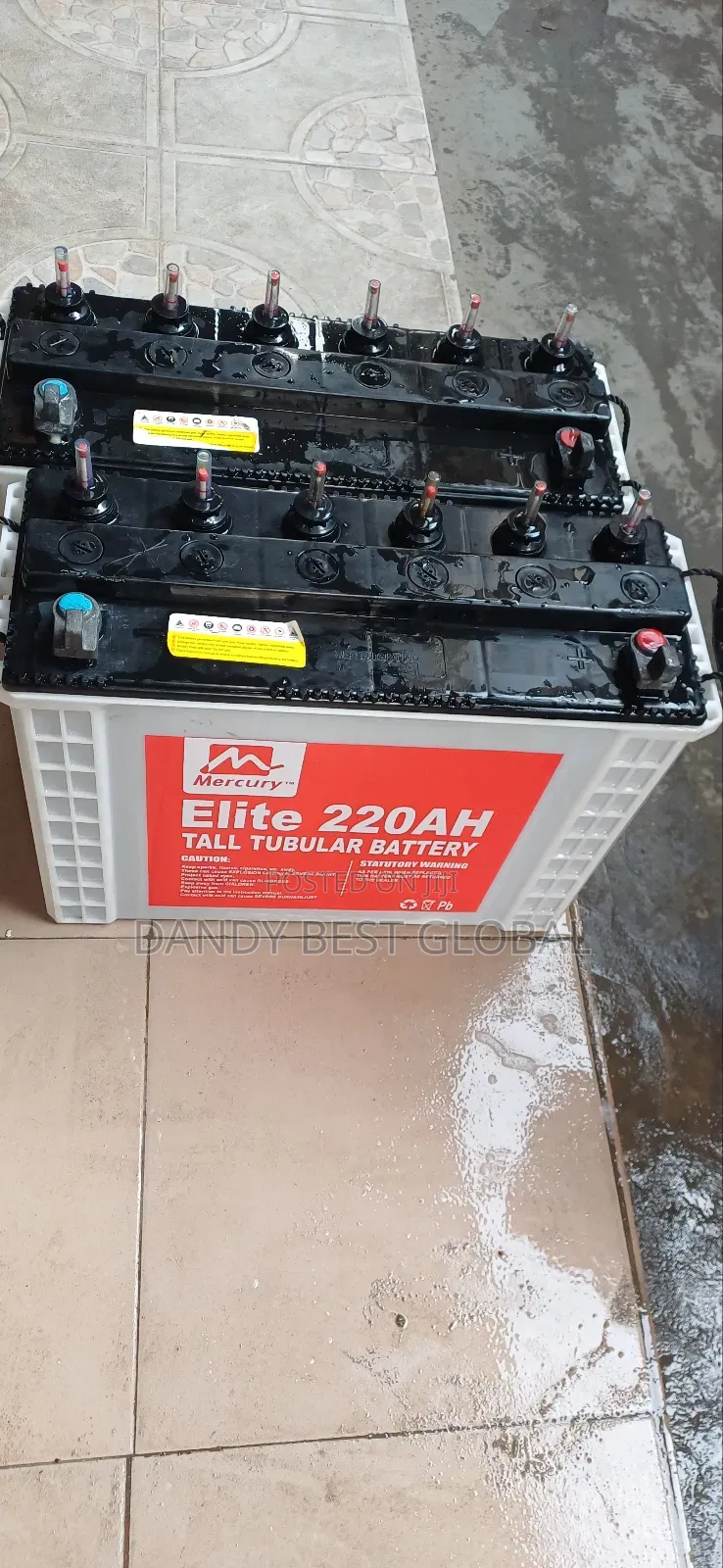 Mercury Elite Tall Tubular Battery 220ah