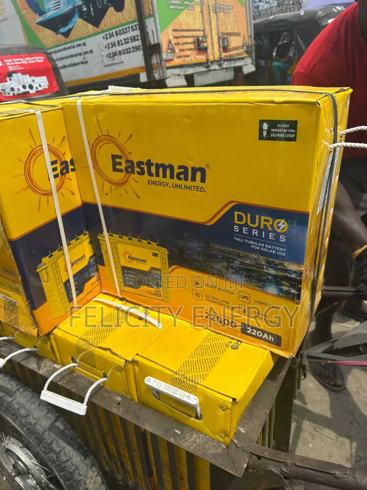 Eastman Tubular Battery 220amps 12v