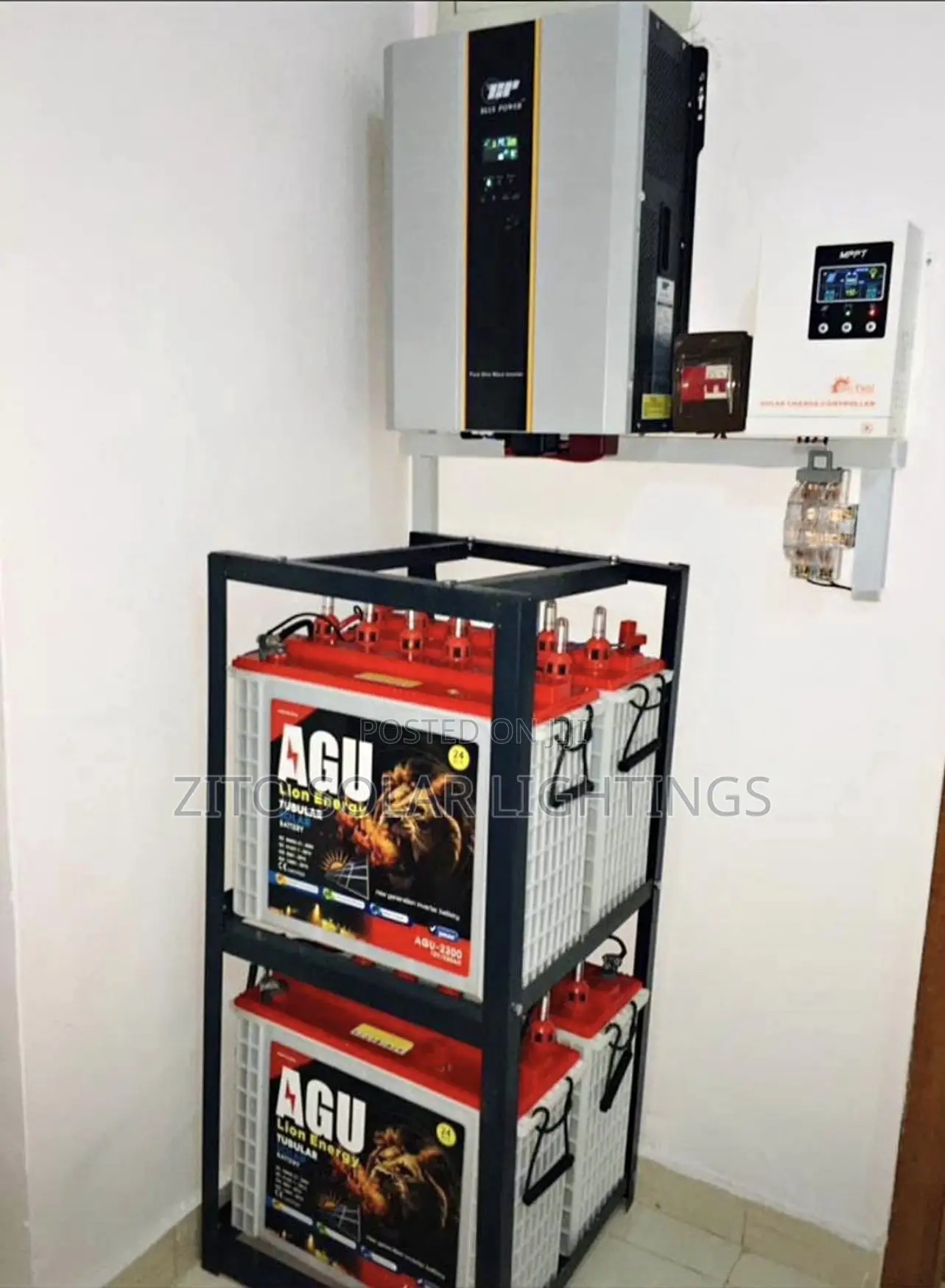 4 Pic Of 240ah Solar Battery And 5kva Inverter And 8 Pic Of Panel