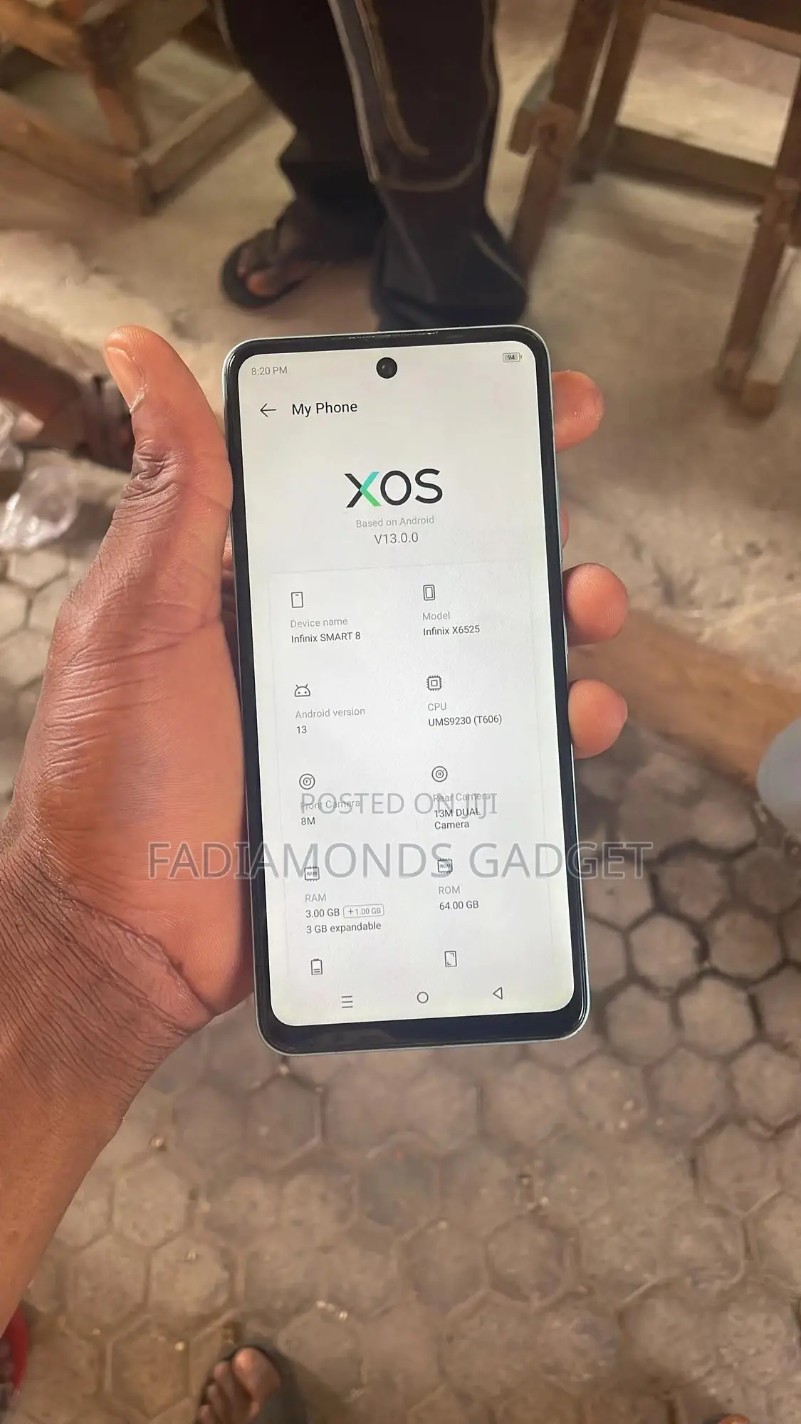 Infinix Smart 8 64 GB Green