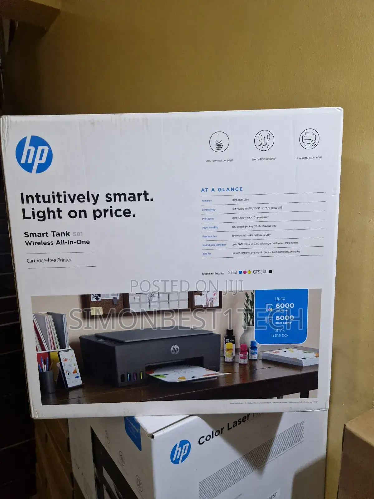 Hp Smart Tank 581 Wireless 3 in 1