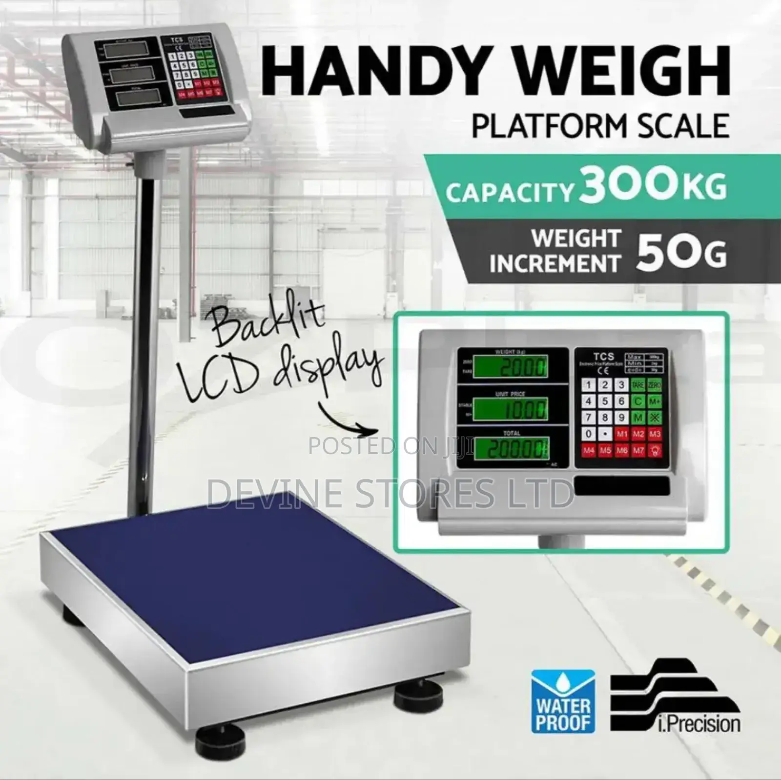 300kg Stainless Digital Weighing Scale