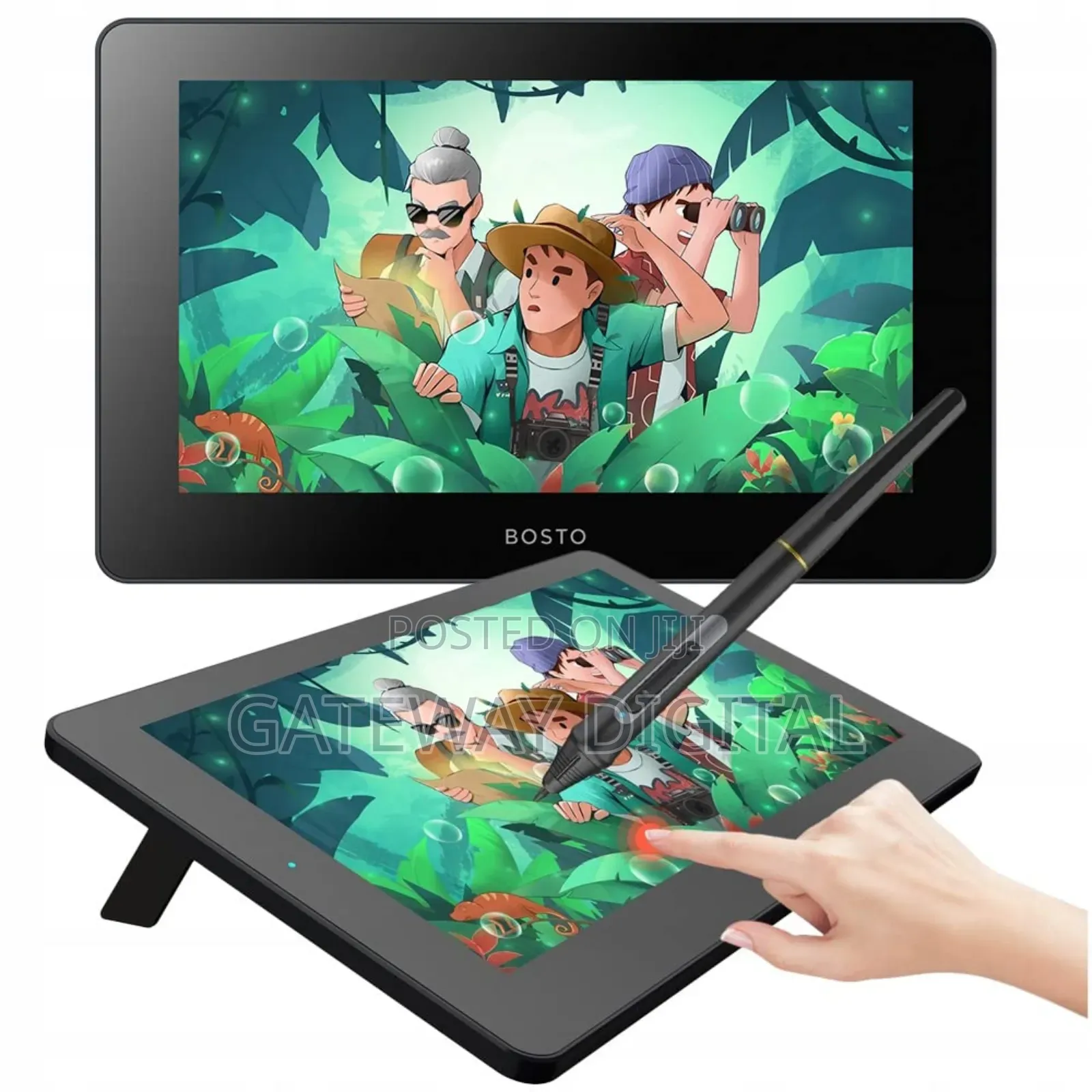 Bosto 12hd-a H-ips Lcd Graphics Drawing Tablet Monitor 11.6 Inch