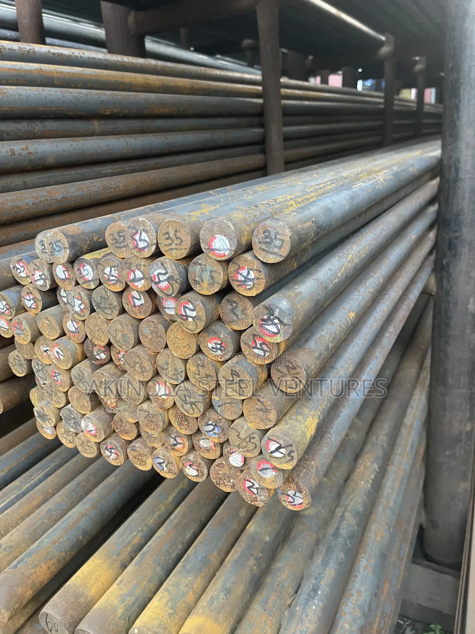 35mm Mild Steel Rod by 6mtrs