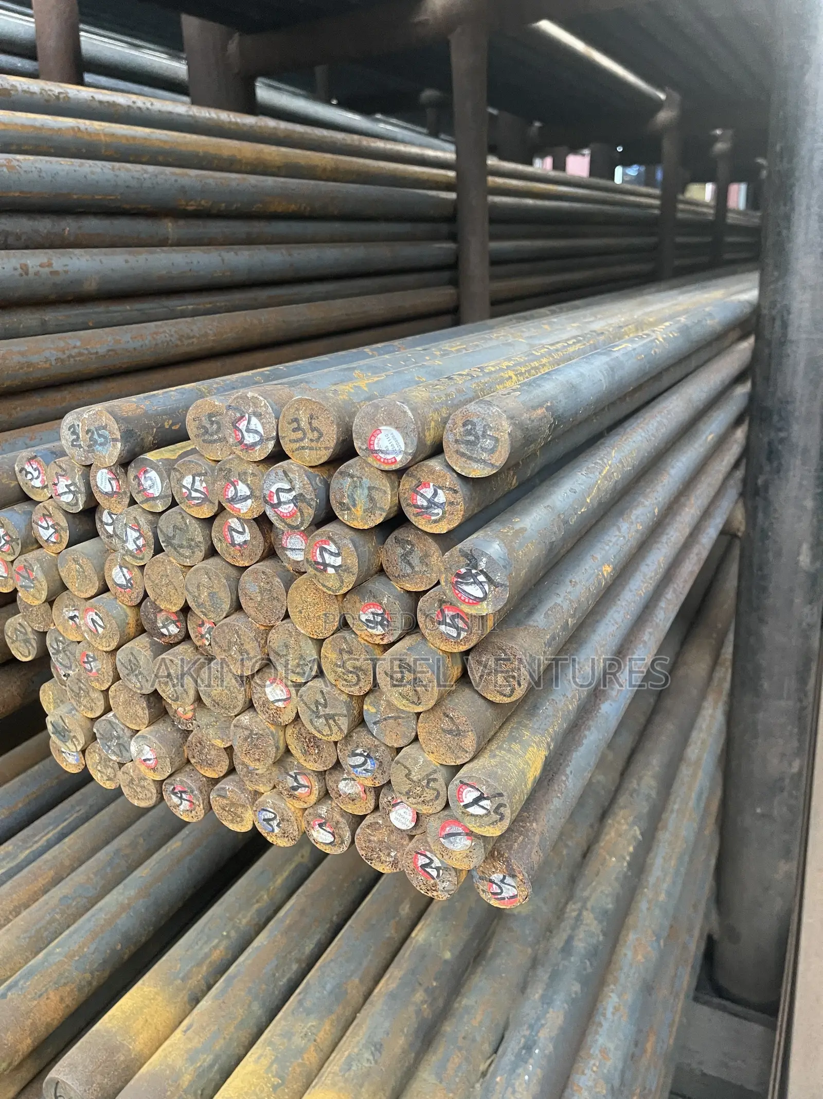 35mm Mild Steel Rod by 6mtrs