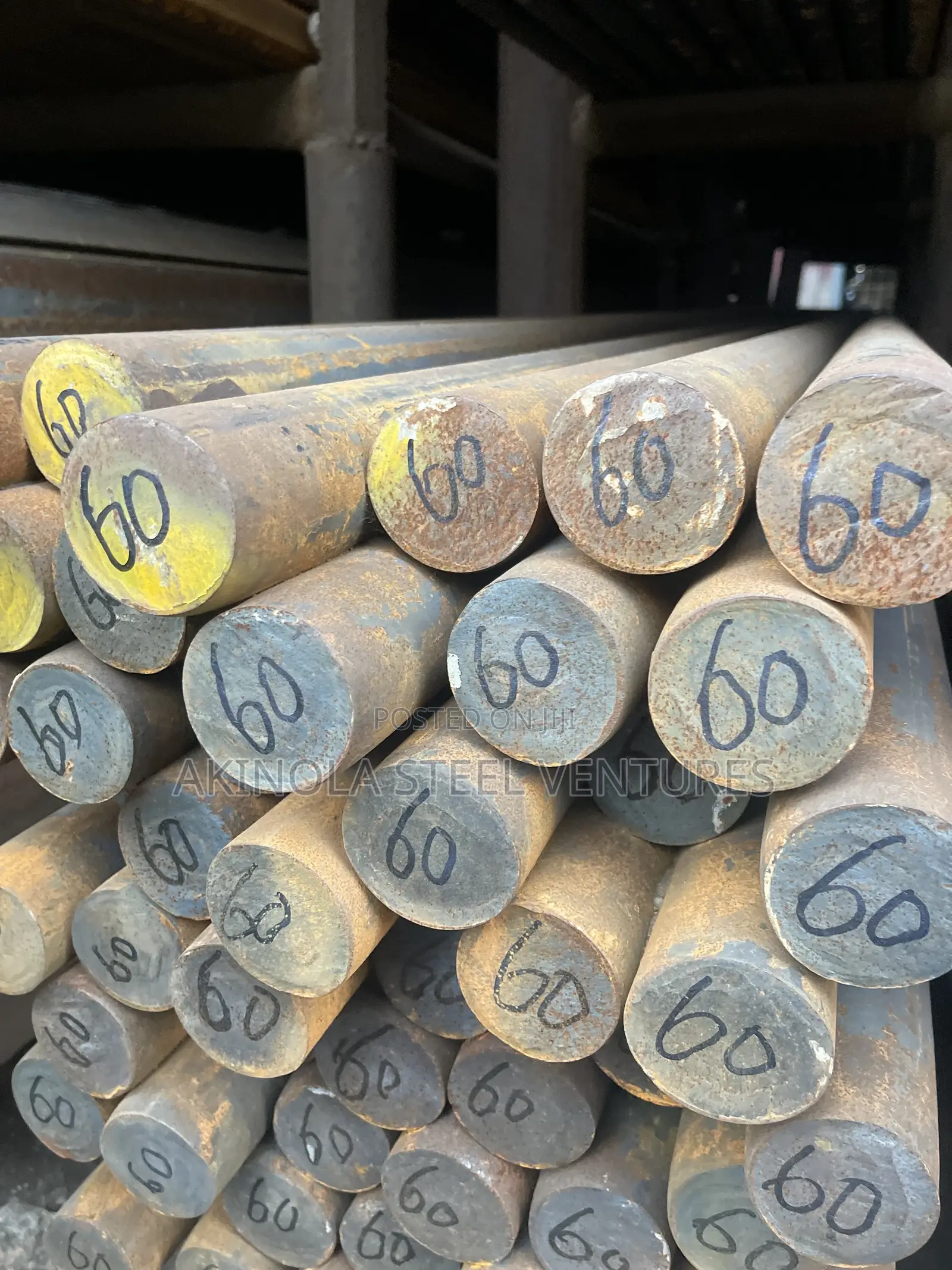 60mm by 6mtrs Mild Steel Rod