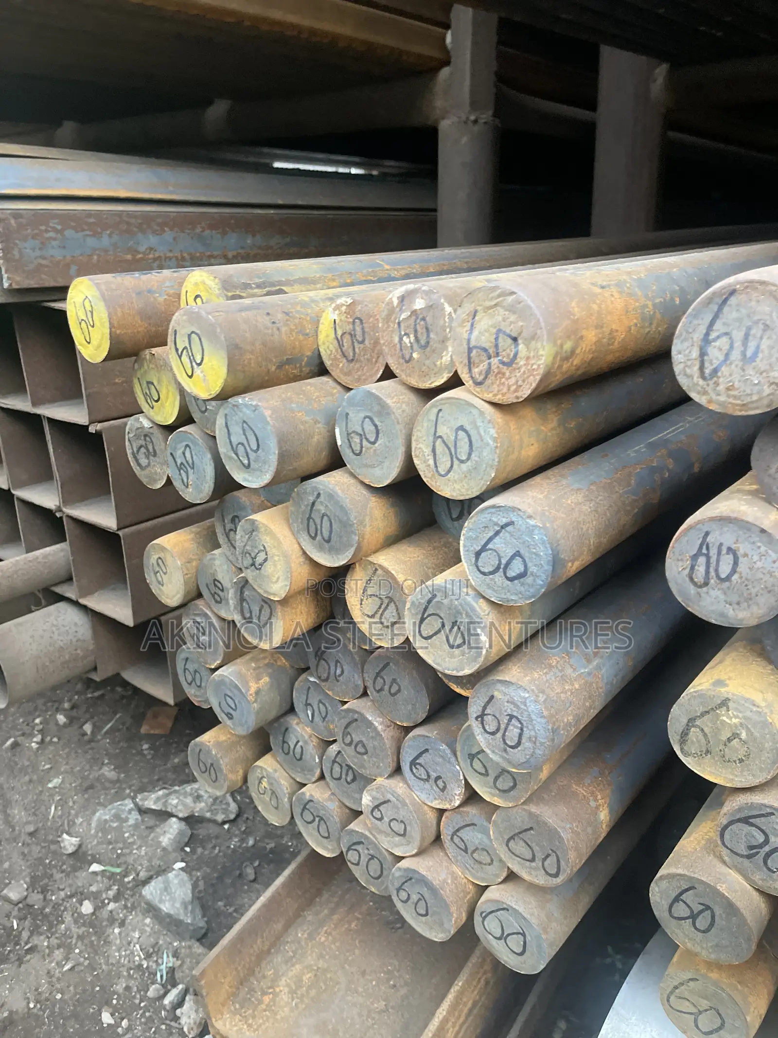 60mm by 6mtrs Mild Steel Rod