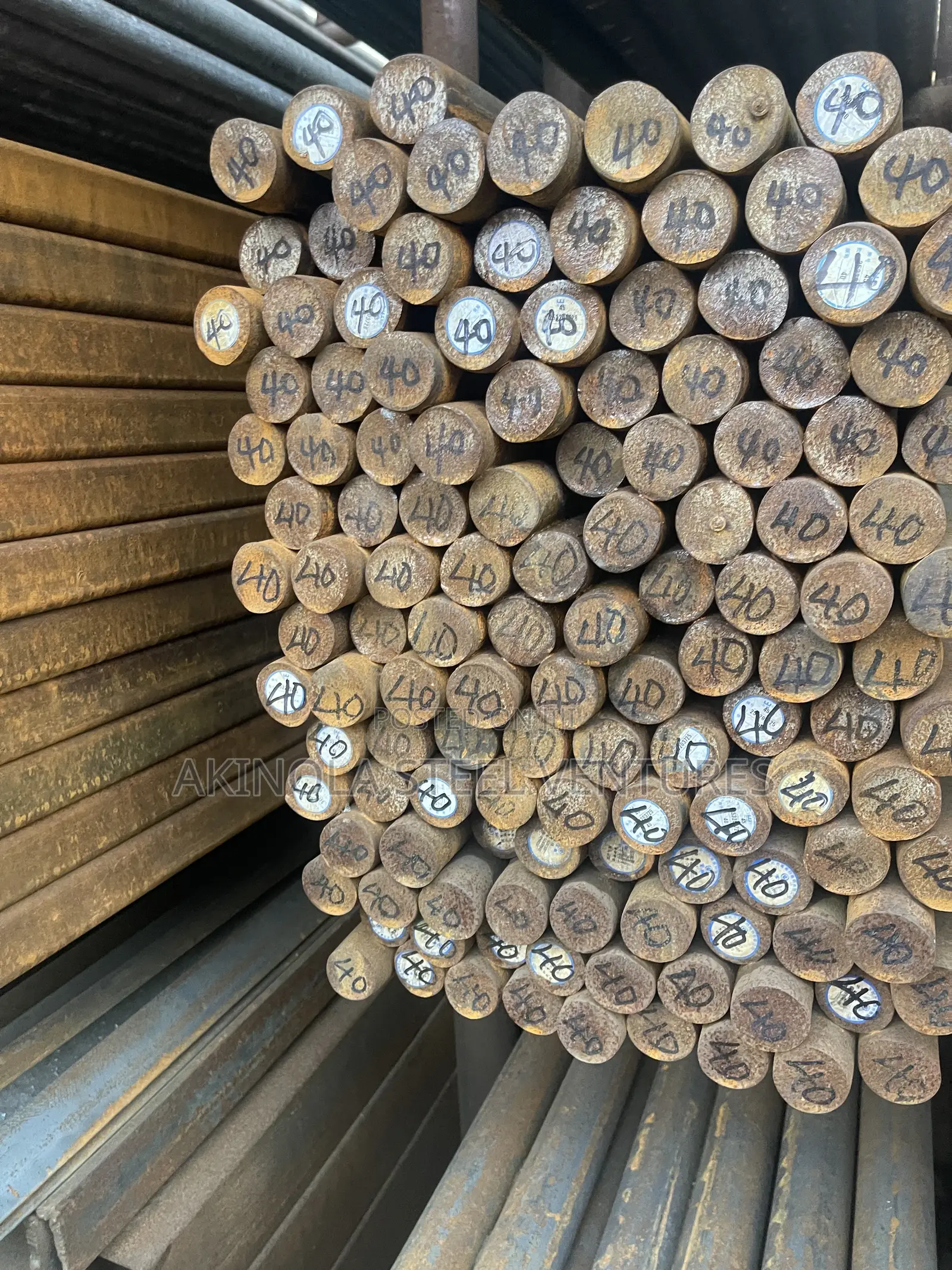 40mm by 6mtrs Mild Steel Rod