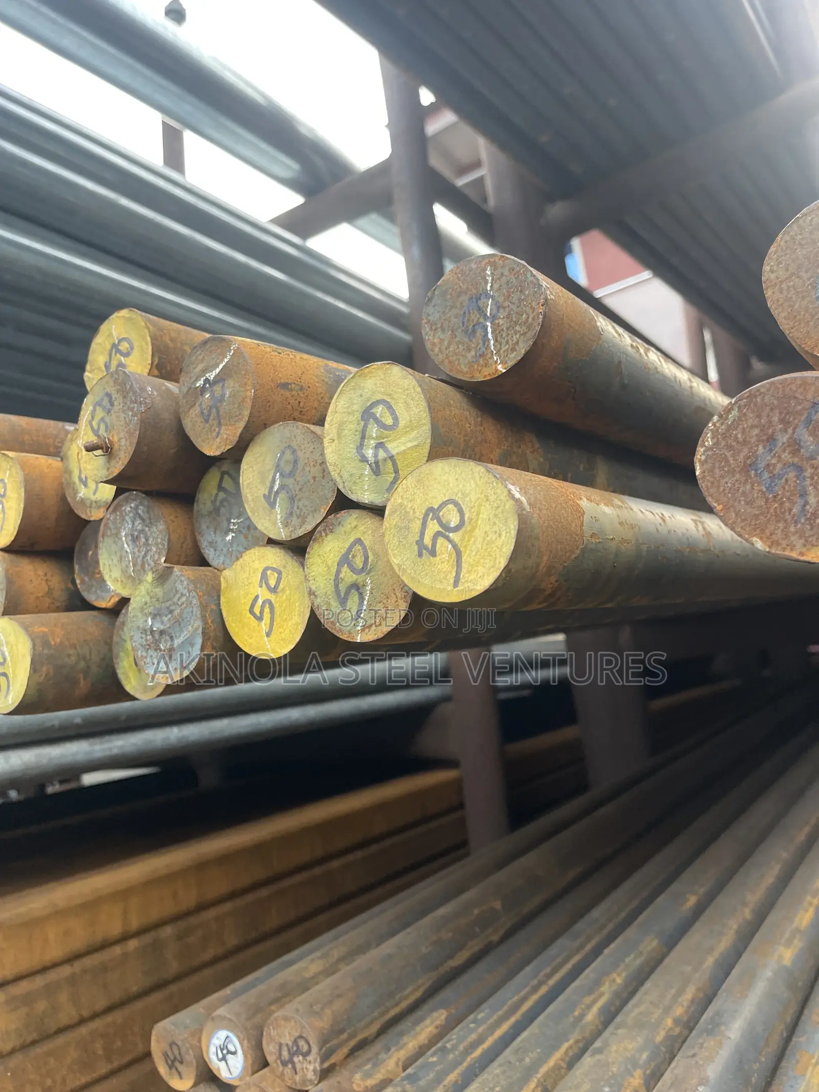 50mm by 6mtrs Mild Steel Rod