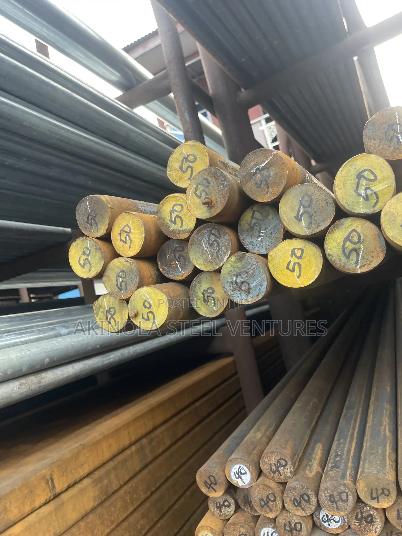 50mm by 6mtrs Mild Steel Rod