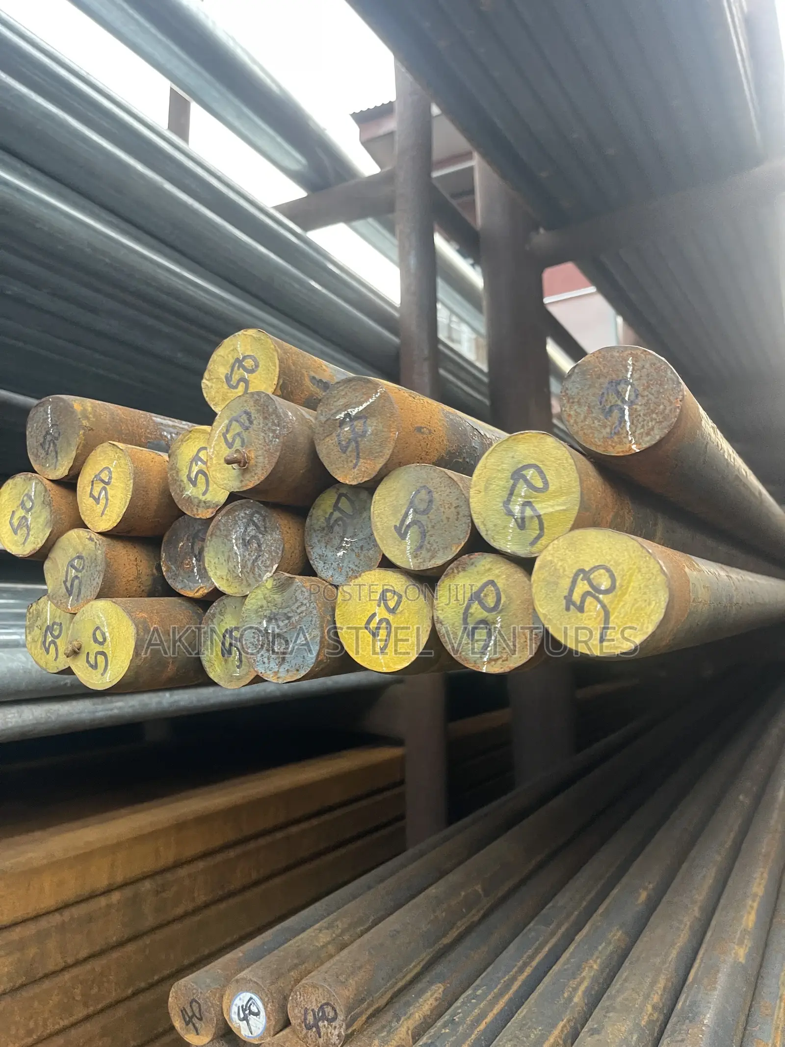 50mm by 6mtrs Mild Steel Rod