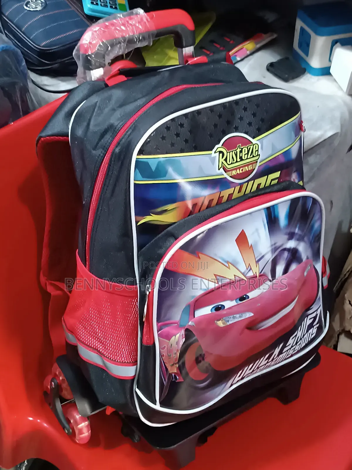 Racing Children Boys Quality Turkey Trolley School Bag