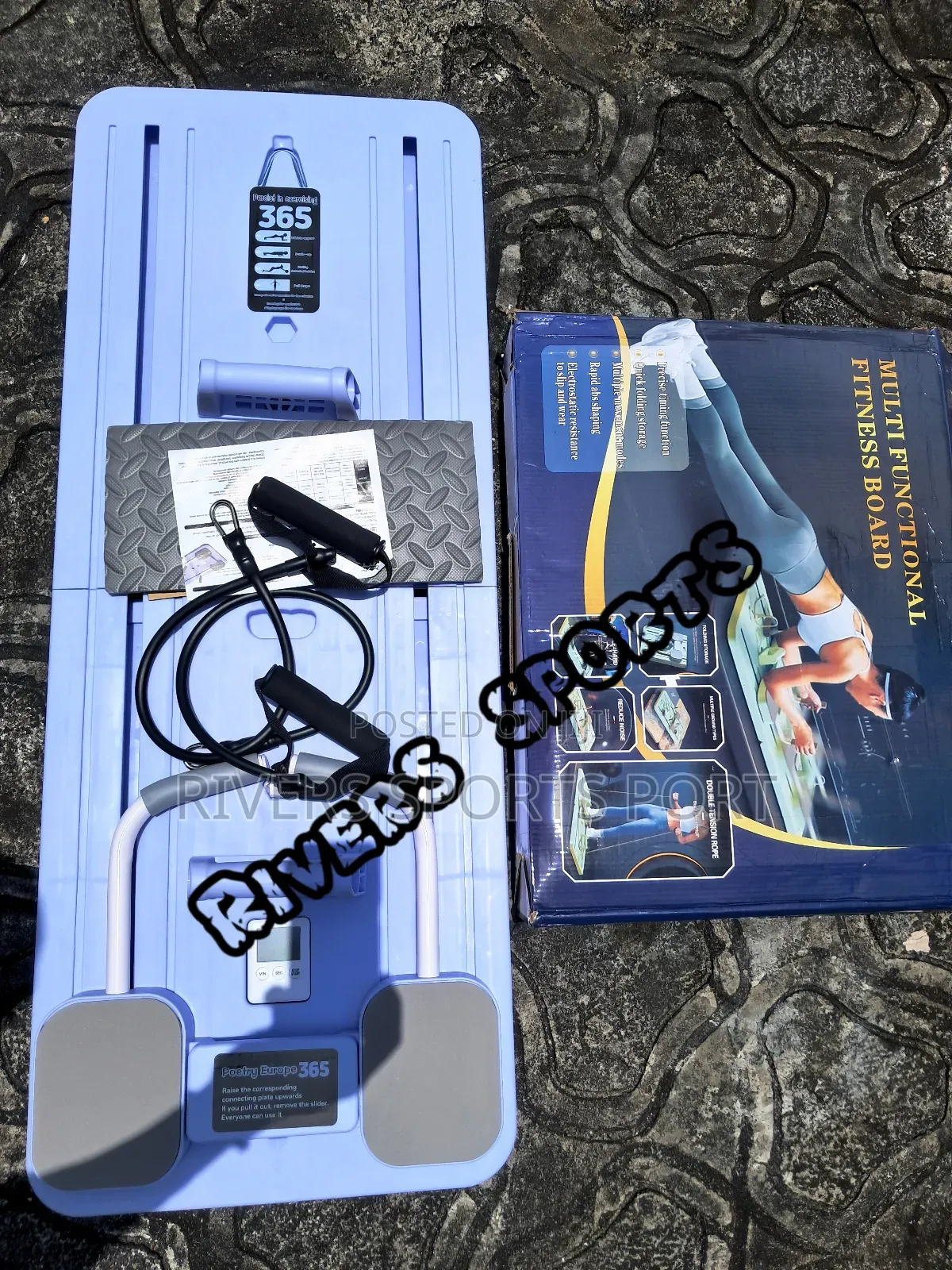 5in1 Abdominal Fitness Pilate Reformer Board With Push Up and Timer