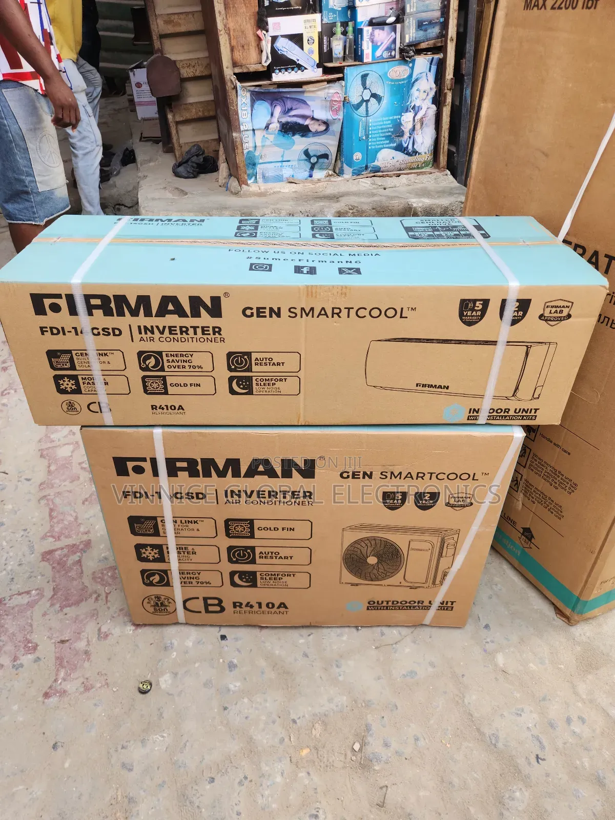 Inverter Air Conditioner Firman With Copper Condenser