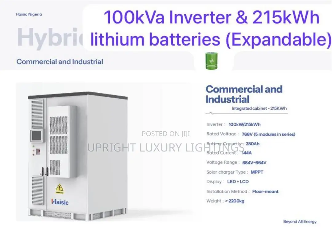 100kva Inverter With 215kwh Lithium Battery (All in One)